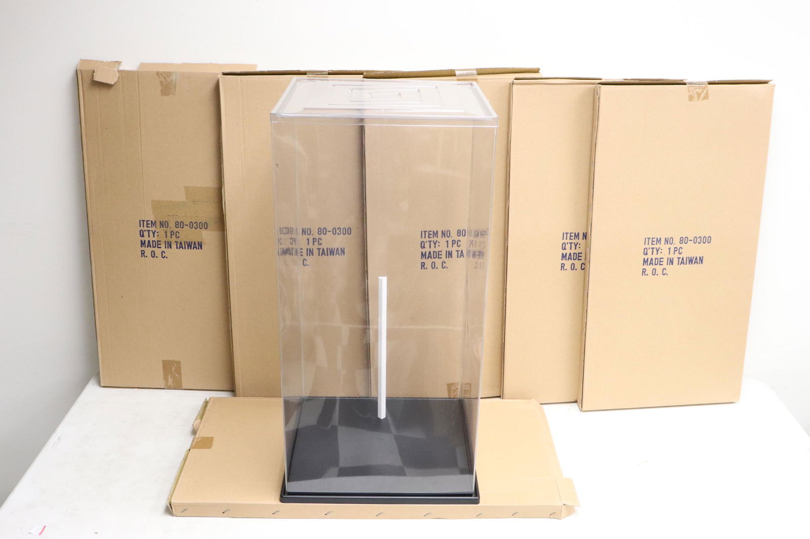 6 fancy doll stands/ doll display cases (1 of 9)