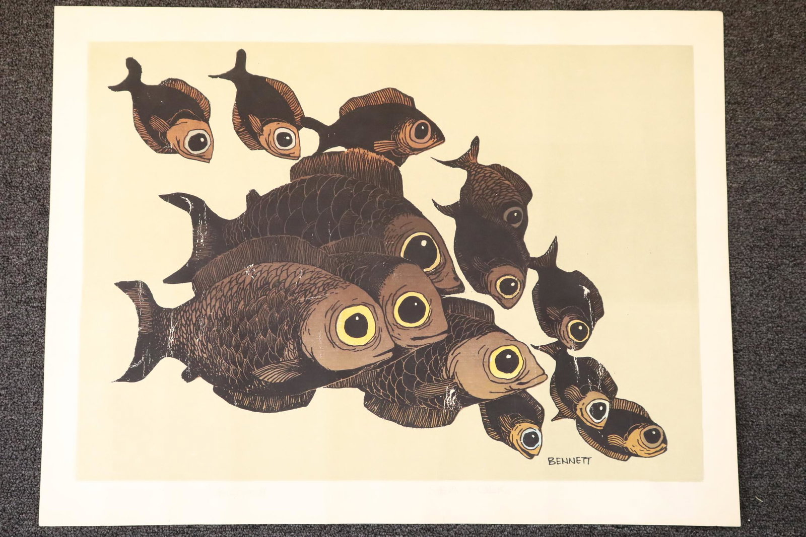 Serigraphy by American artist Elton Bennett (1 of 10)