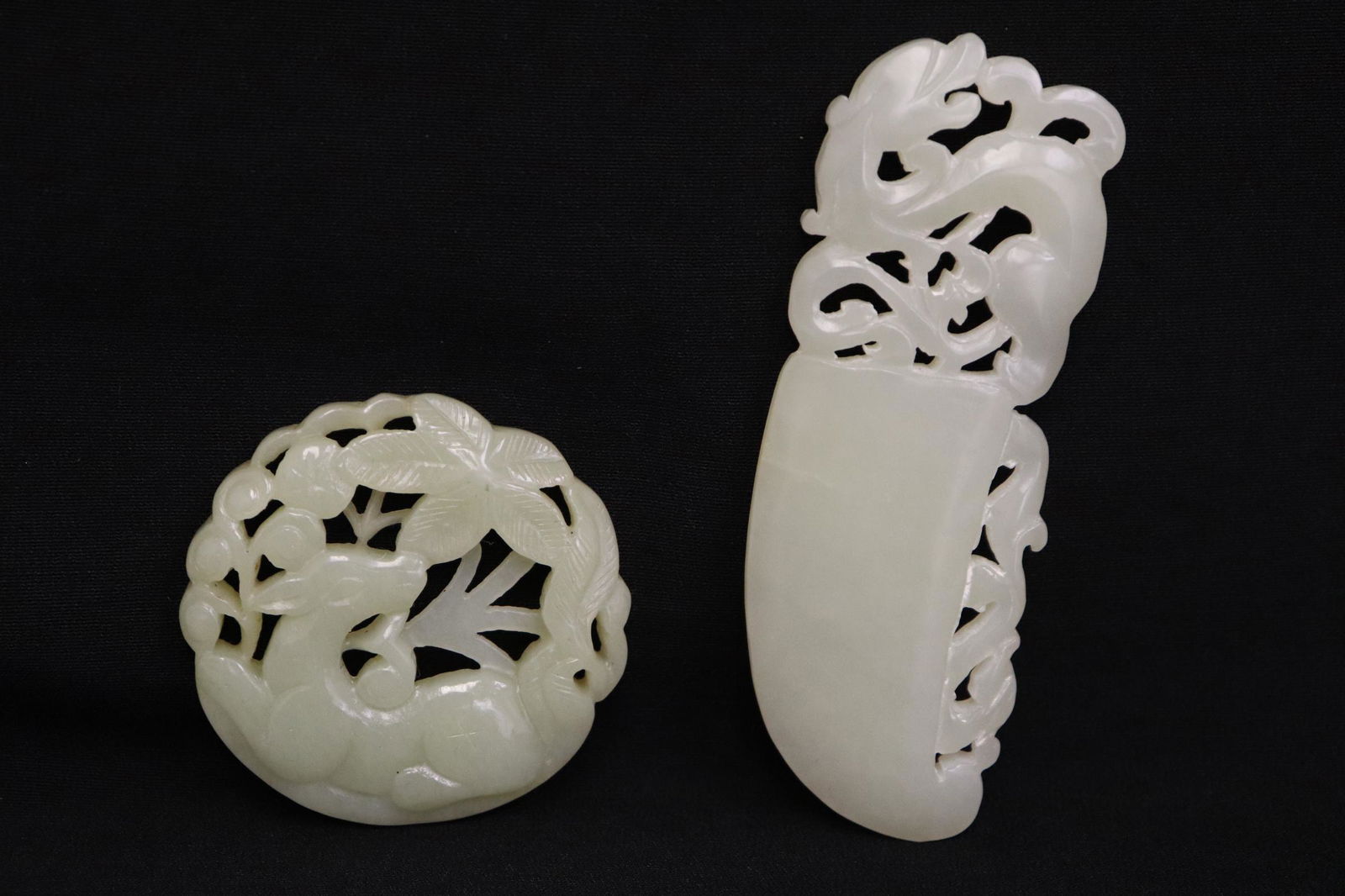 2 Chinese jade carved ornament (1 of 9)