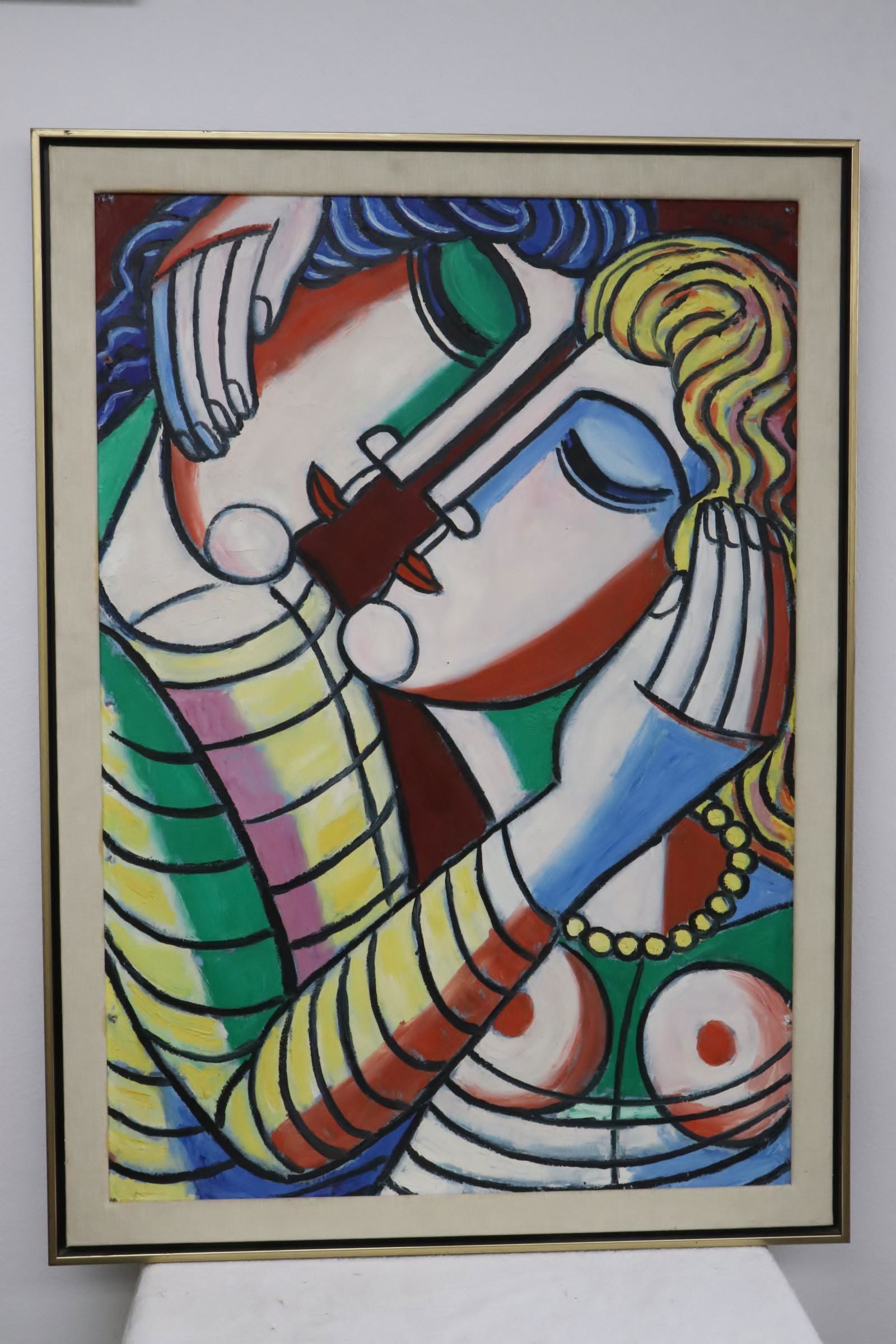 Oil on canvas "abstract" by Tibor Jankay (1 of 10)