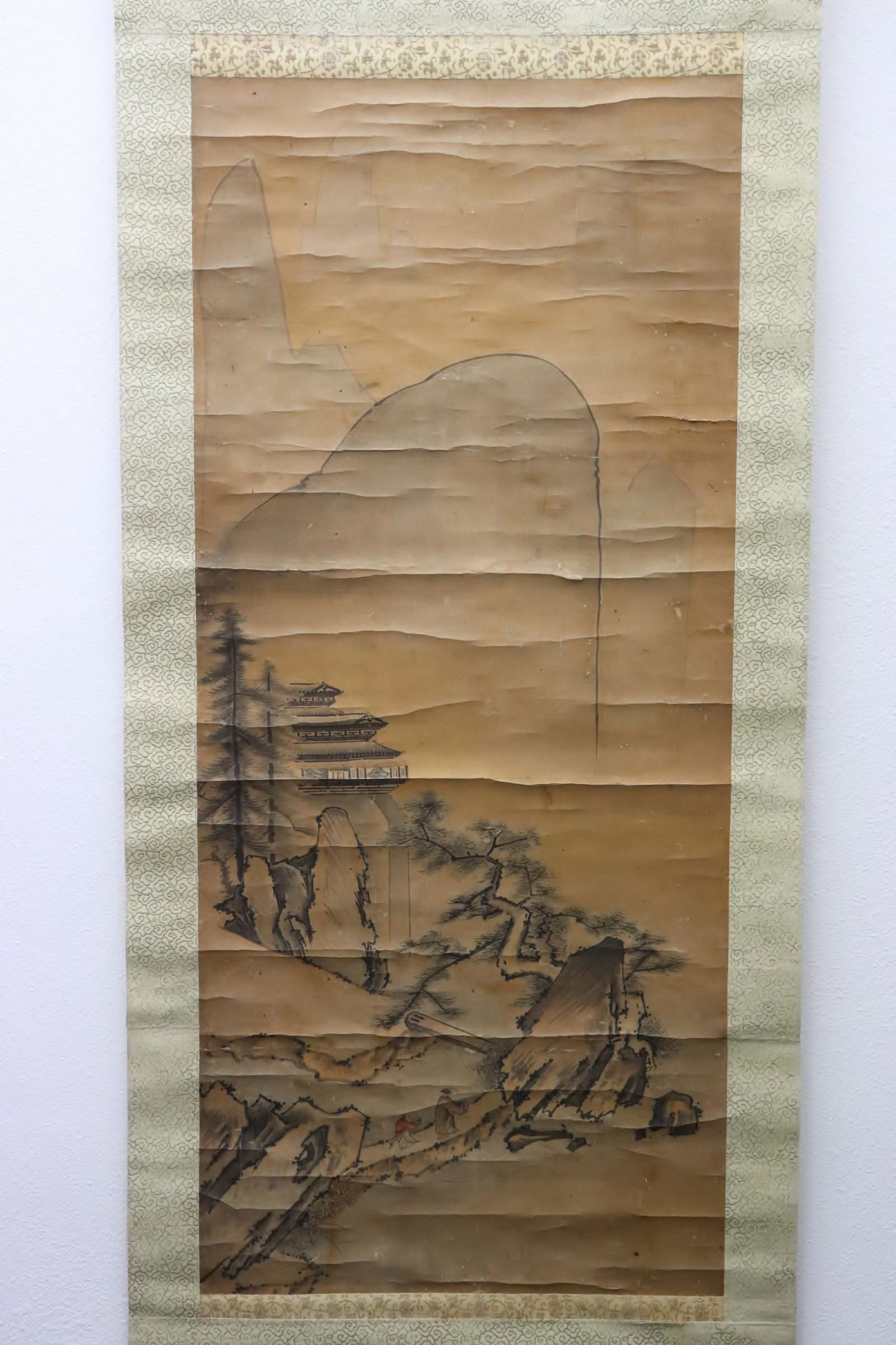 Vintage Chinese watercolor scroll (1 of 10)