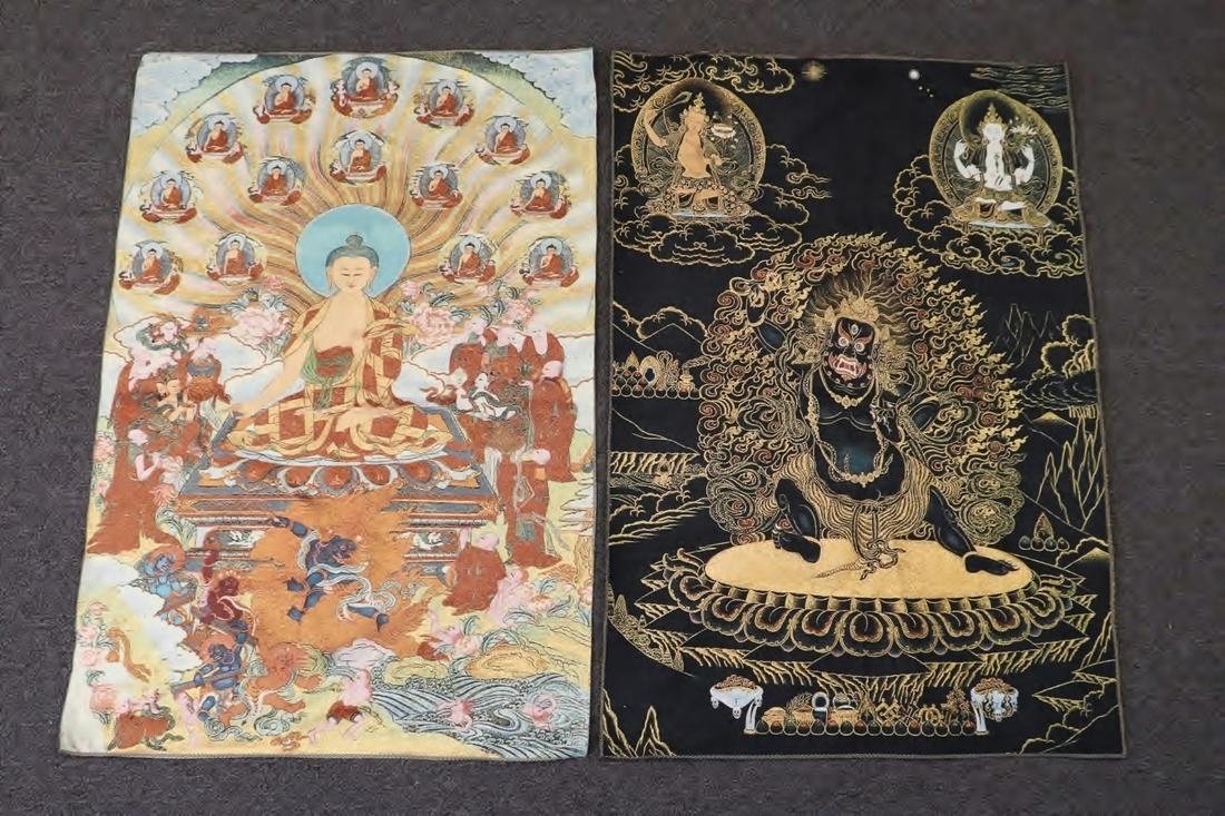 2 Chinese embroidery style panels (1 of 13)