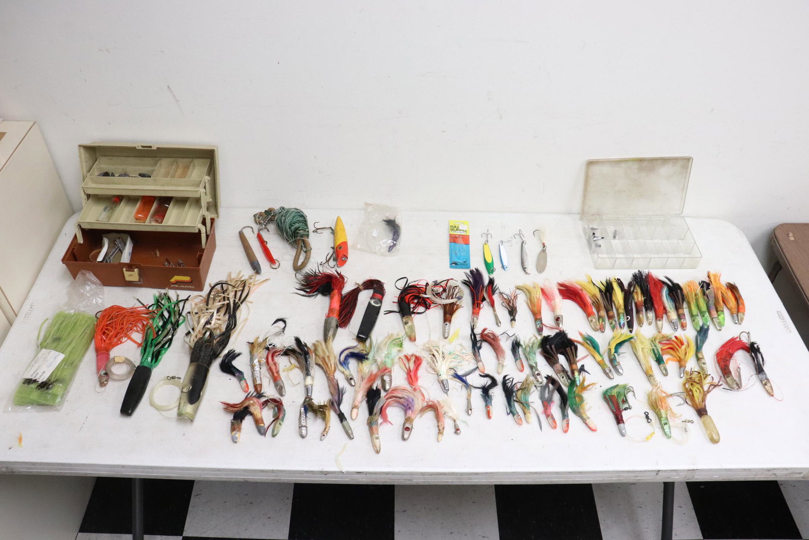 Tackle box with lures, hooks, and more (1 of 11)