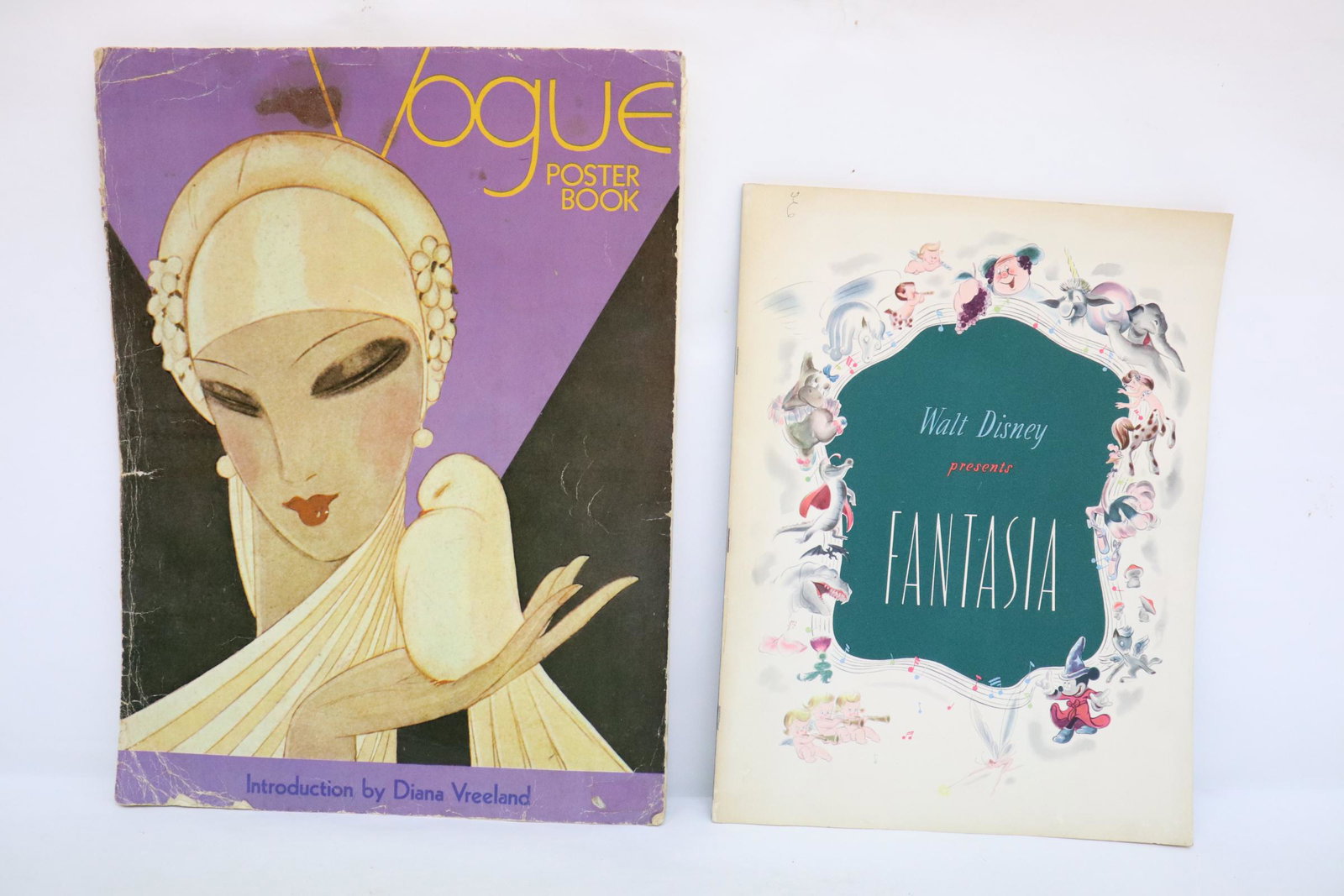 A Vogue poster book & a 1940 Disney Fantasia book (1 of 10)