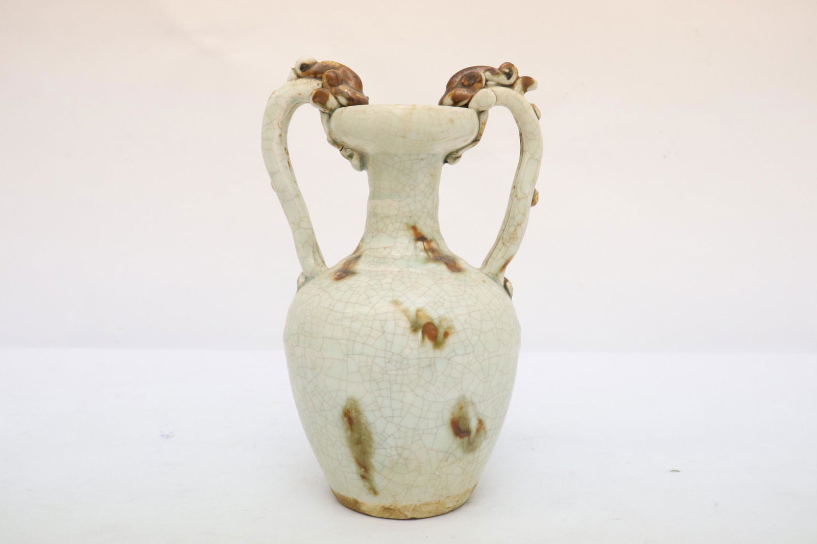 Chinese Tang style pottery handled vase (1 of 10)