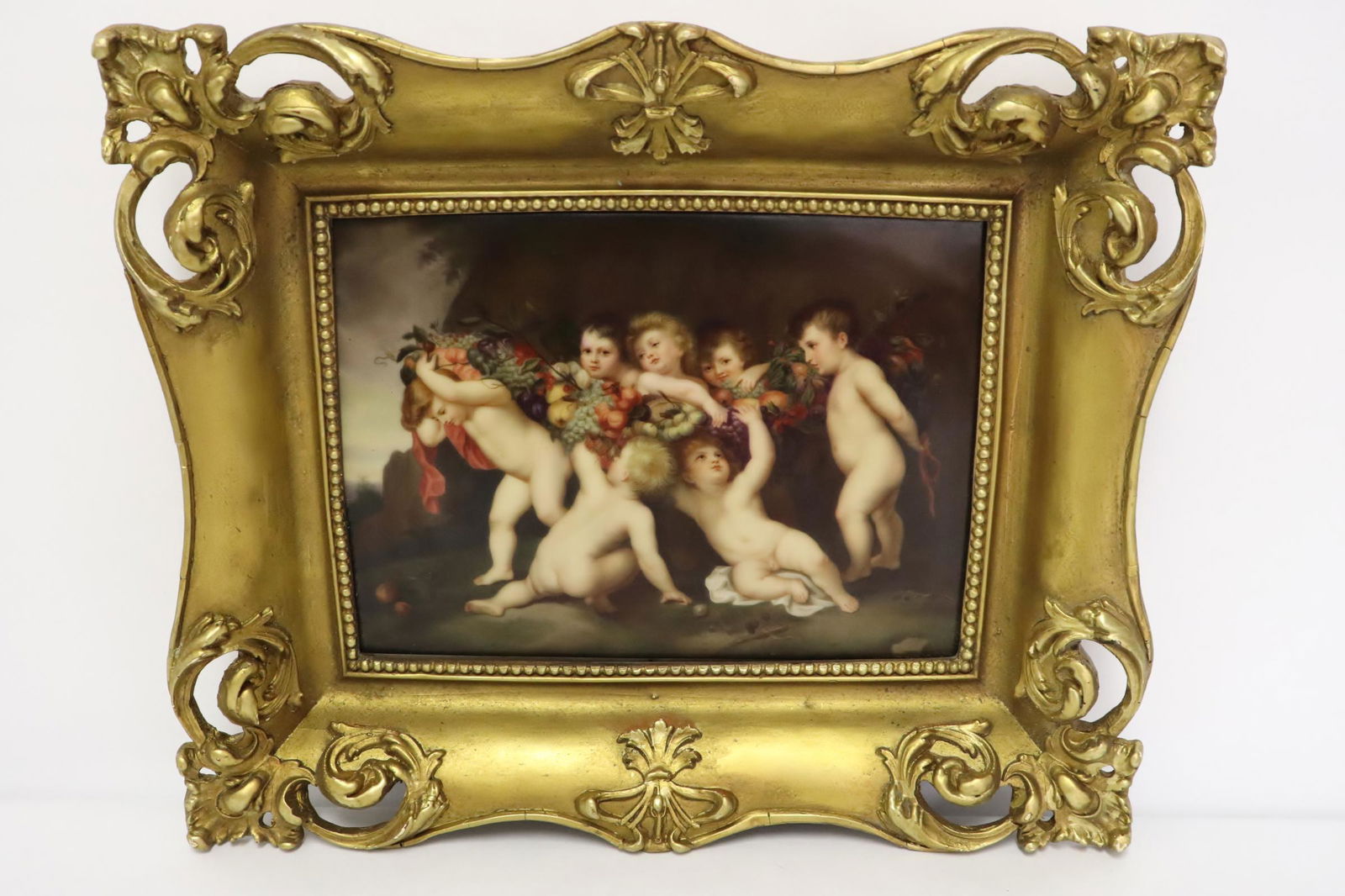 A KPM plaque depicting angel scene (1 of 10)