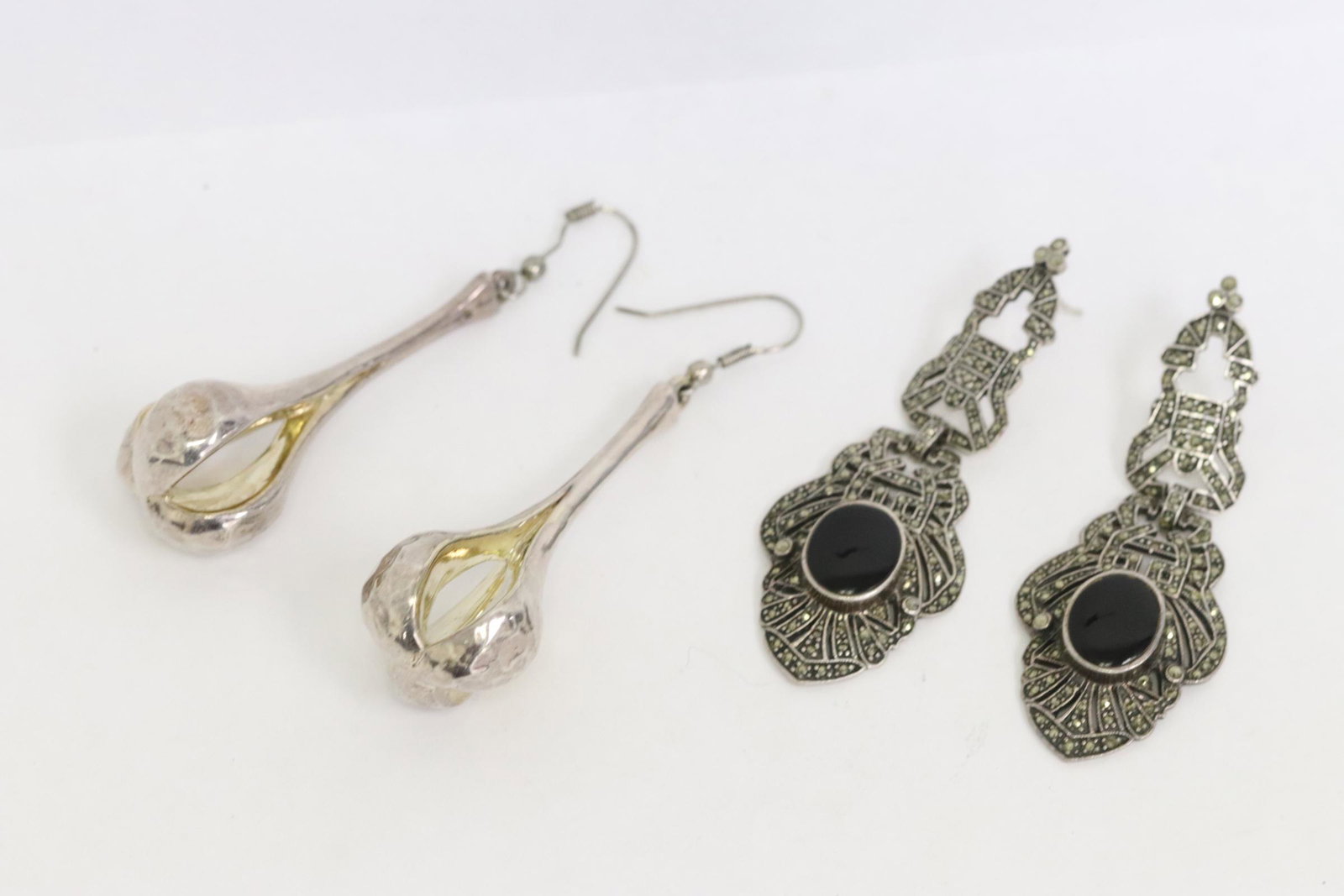 2 pairs fancy sterling earrings (1 of 12)