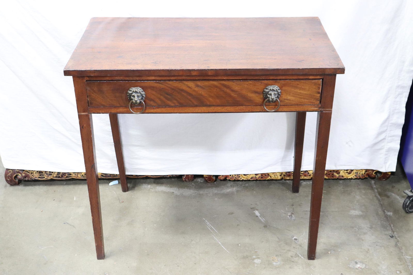 Fine 19th century mahogany entry table (1 of 11)