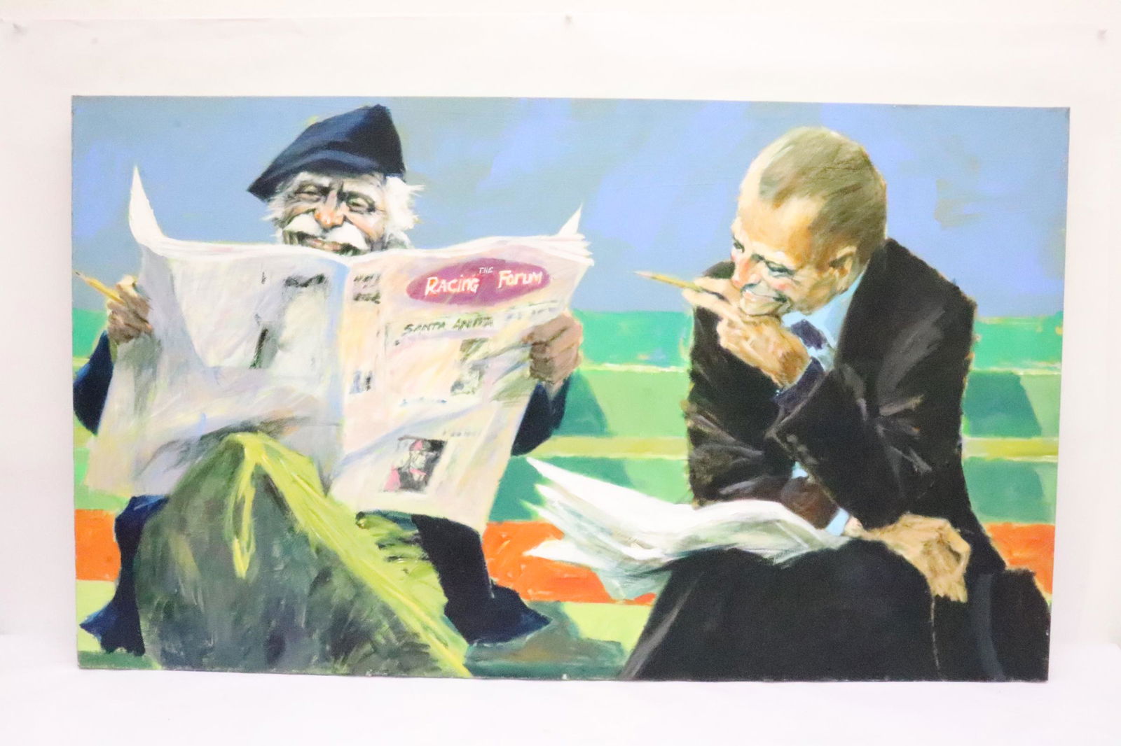 Oil on canvas by Aldo Luongo, signed (1 of 10)