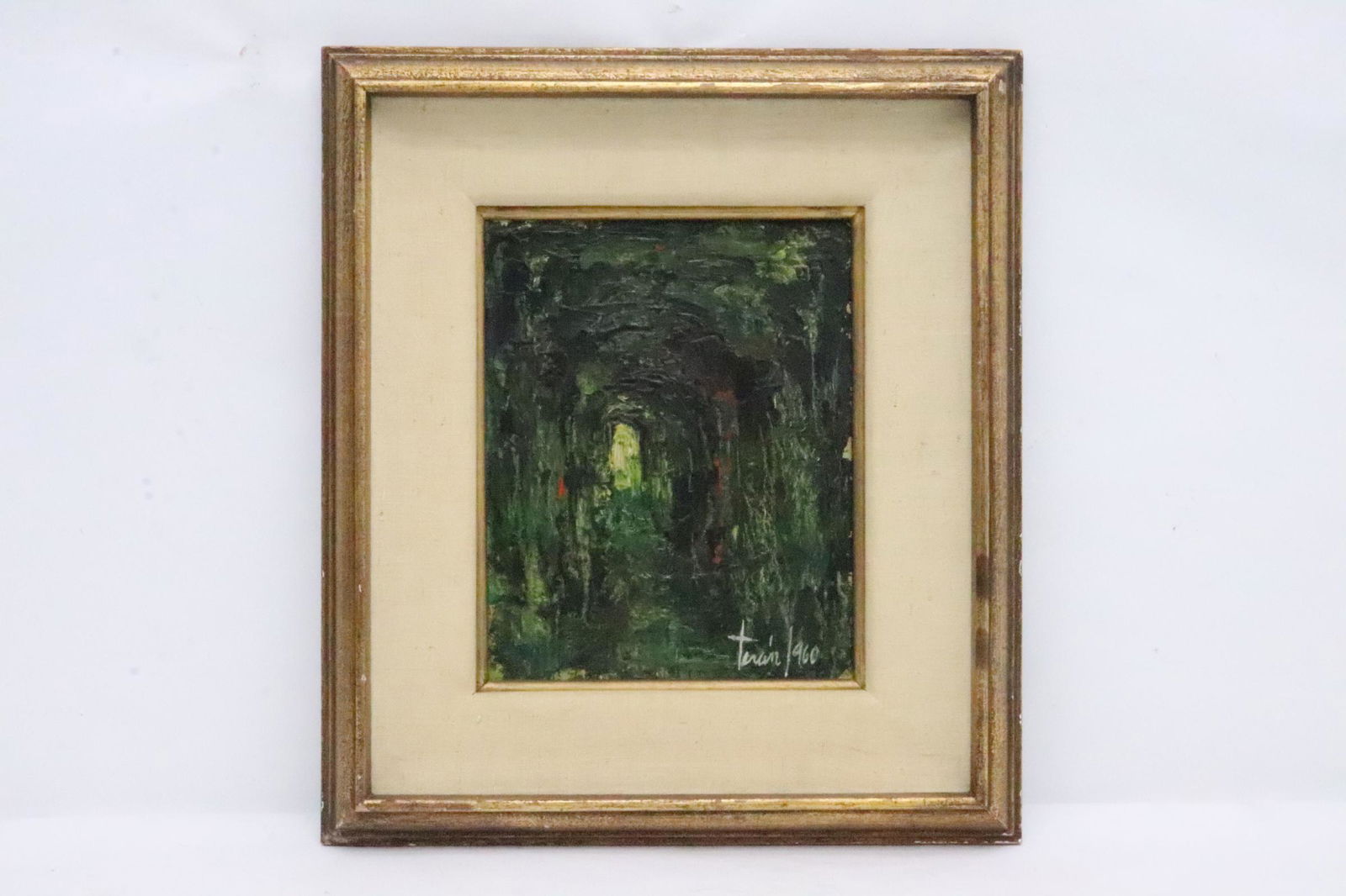 Oil on panel "abstract" signed, dated 1960 (1 of 10)