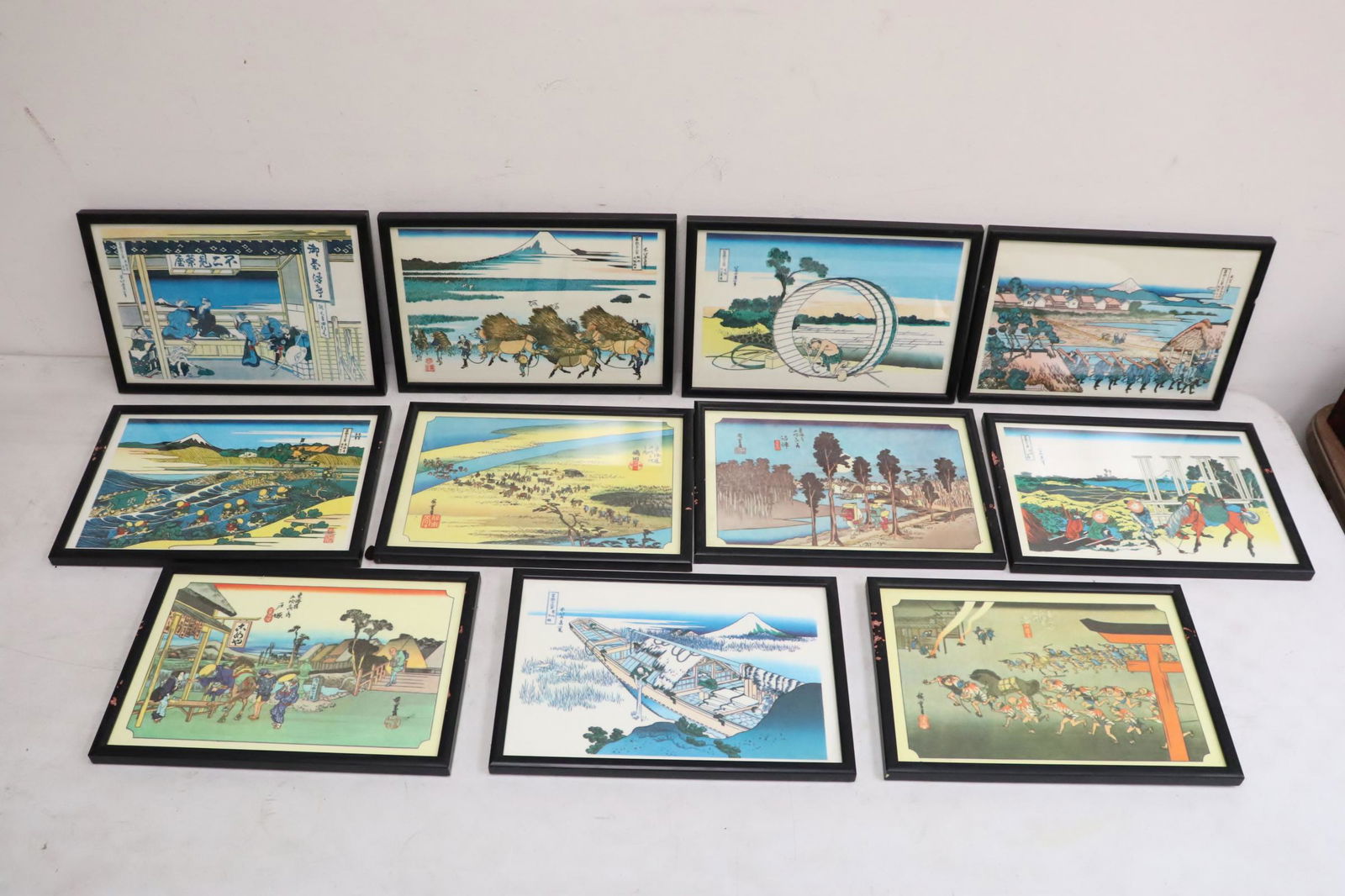 10 Japanese framed prints (1 of 10)