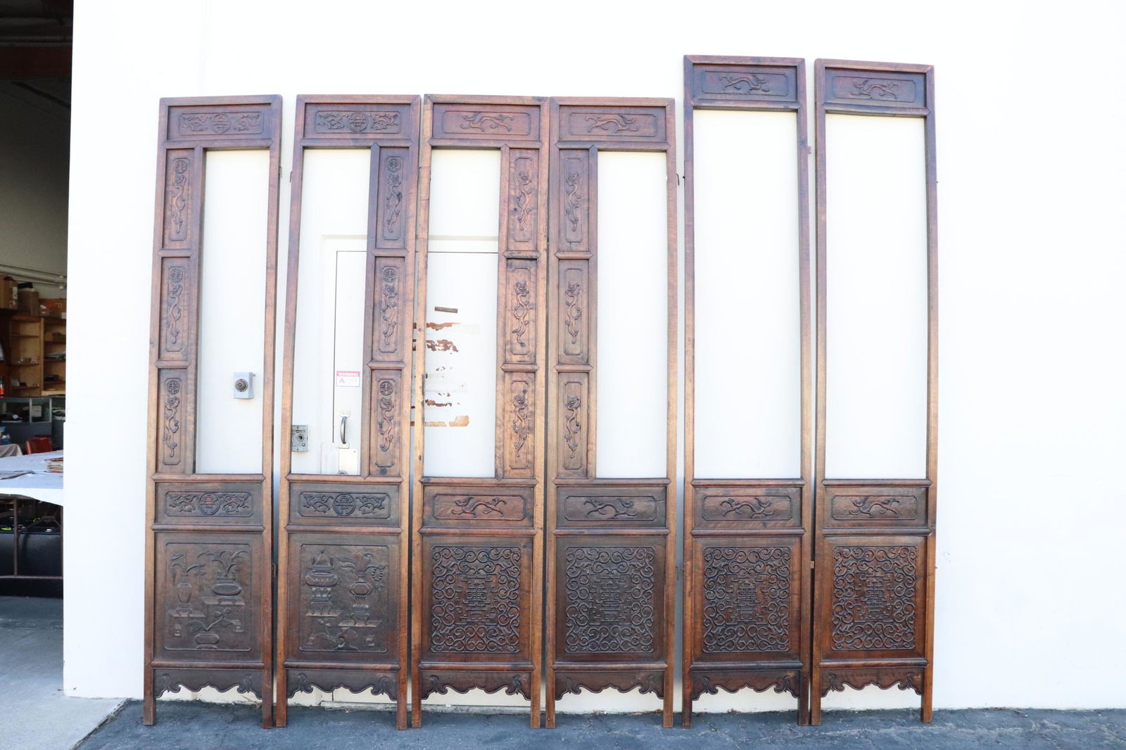 6 massive antique rosewood panels (1 of 11)