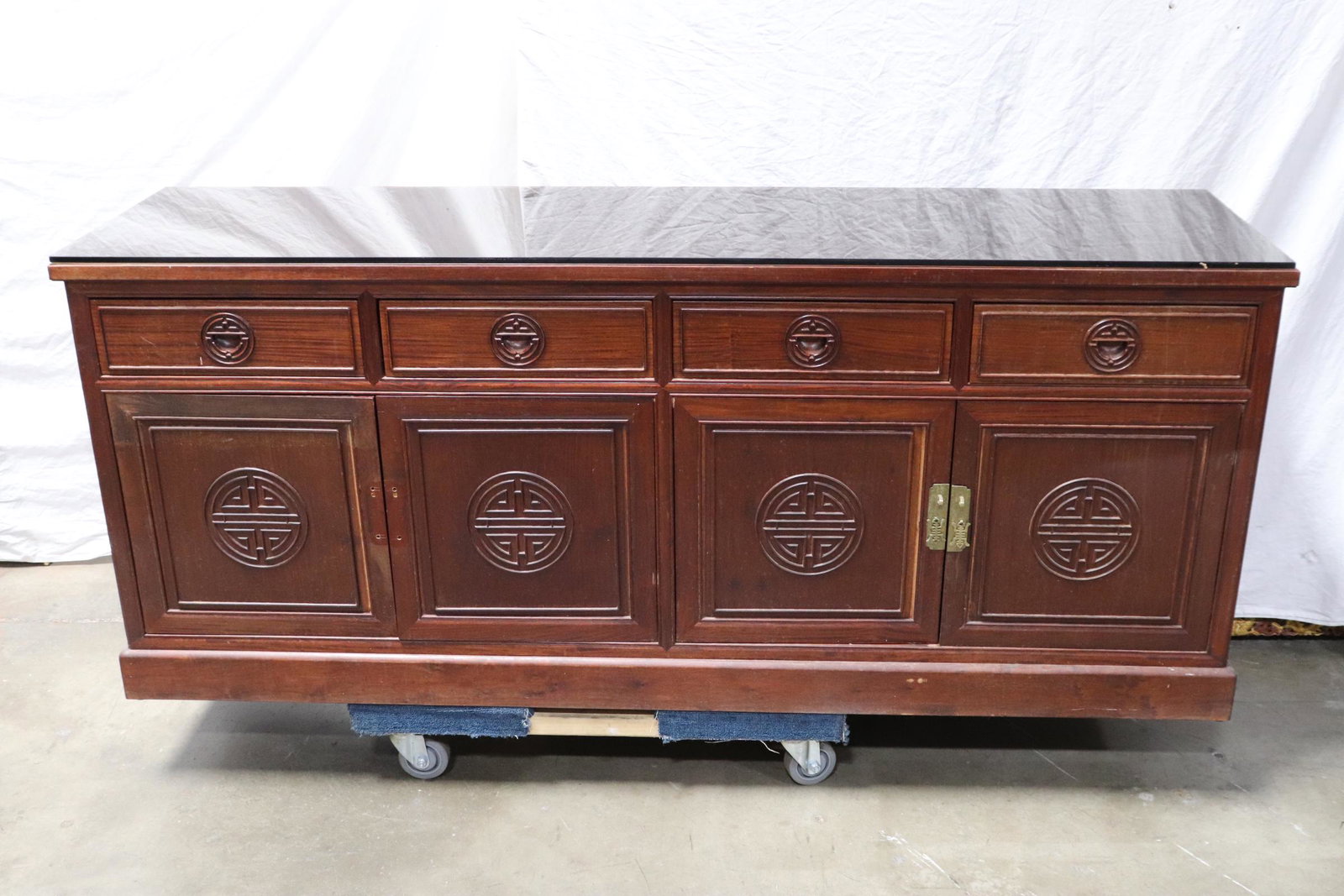 Rosewood buffet: Rosewood buffet, 30.4"Hx72.25"x19"