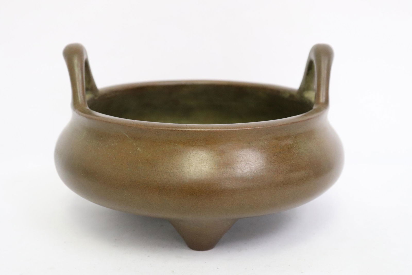 Chinese bronze handled censer (1 of 10)
