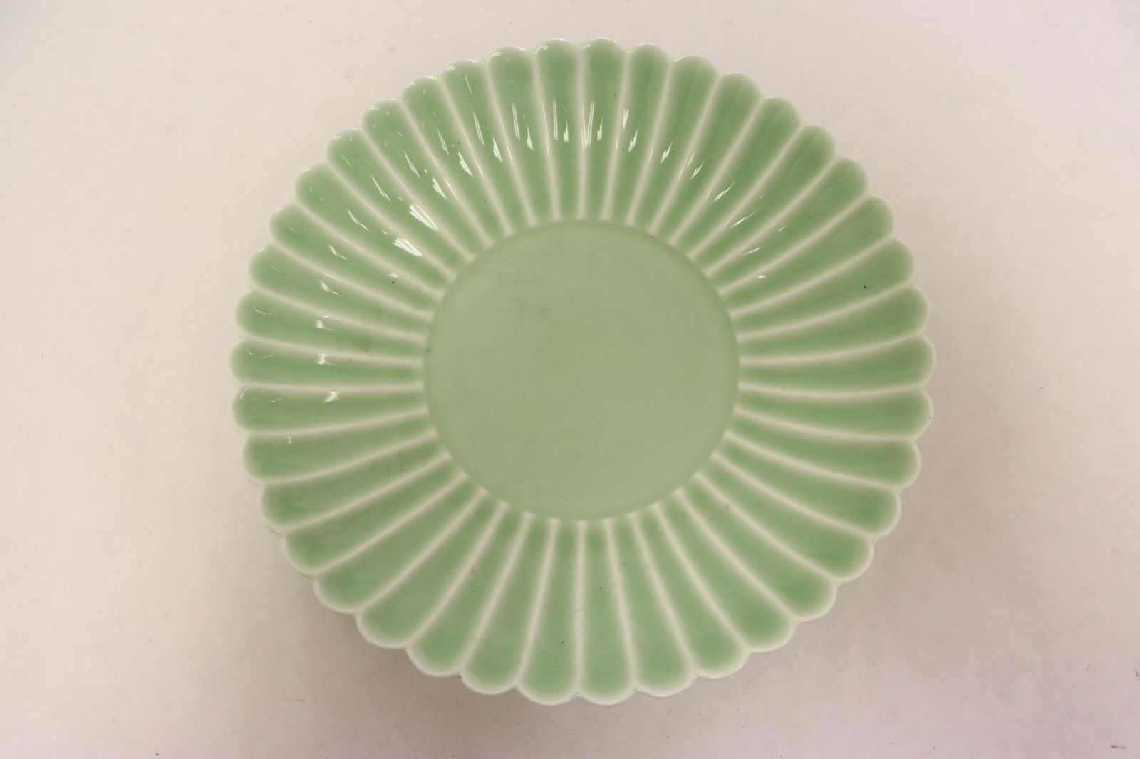 Chinese light green glazed porcelain plate (1 of 8)