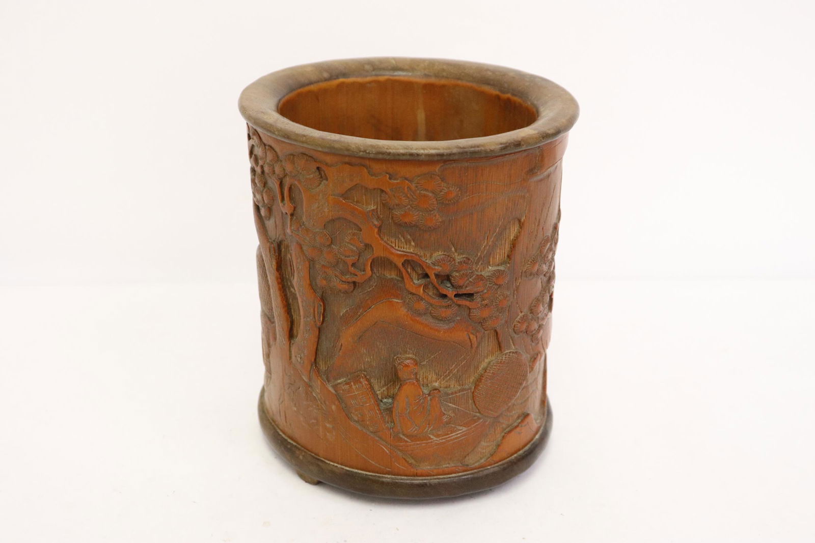 Fine Chinese bamboo brush holder (1 of 10)