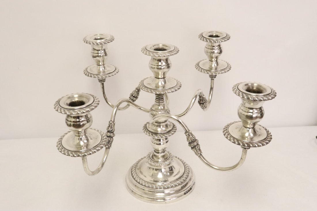 Very ornate Victorian silverplate candelabra (1 of 11)