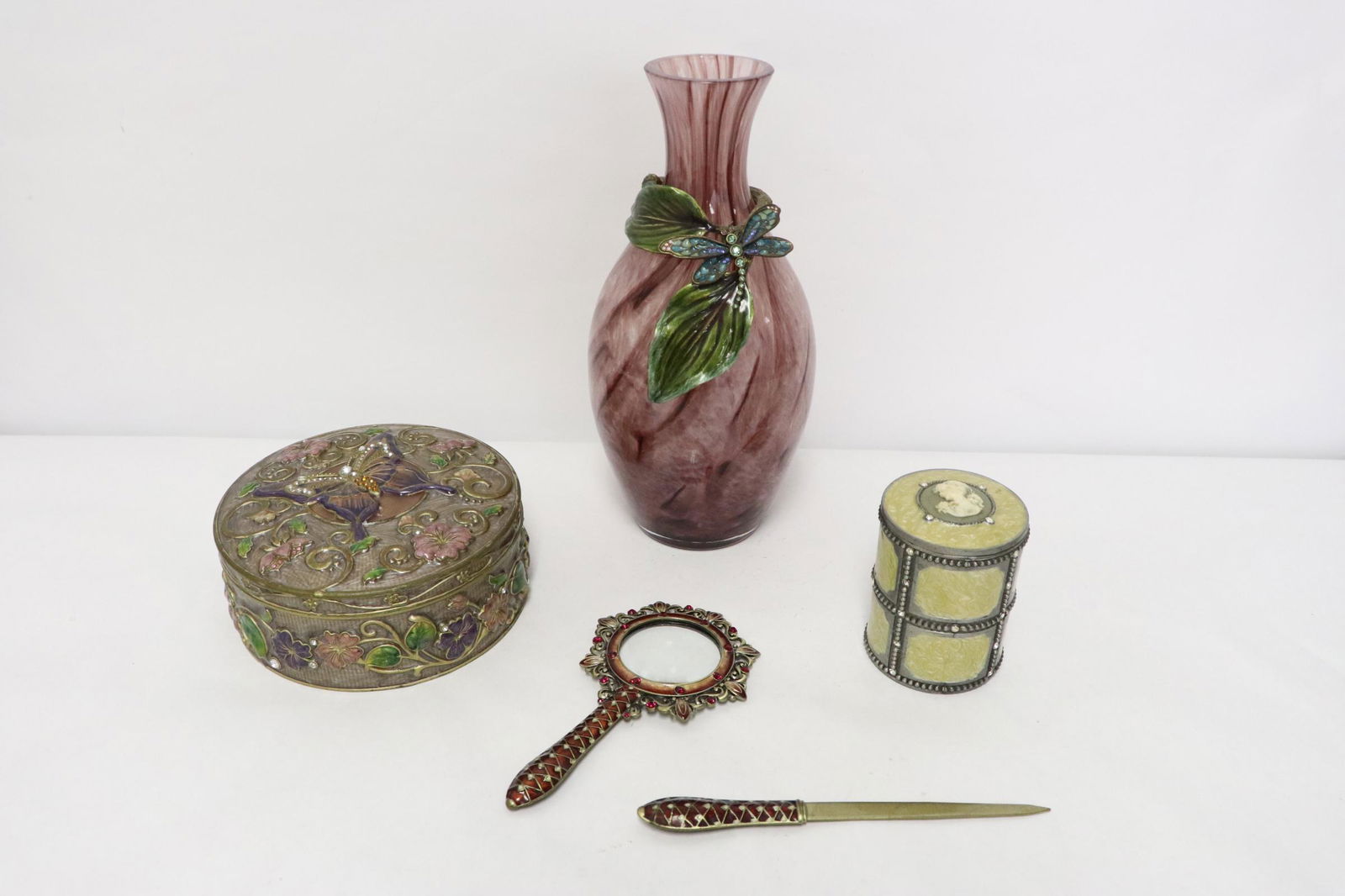 5 enamel and jeweled pieces by Jay Strongwater (1 of 10)