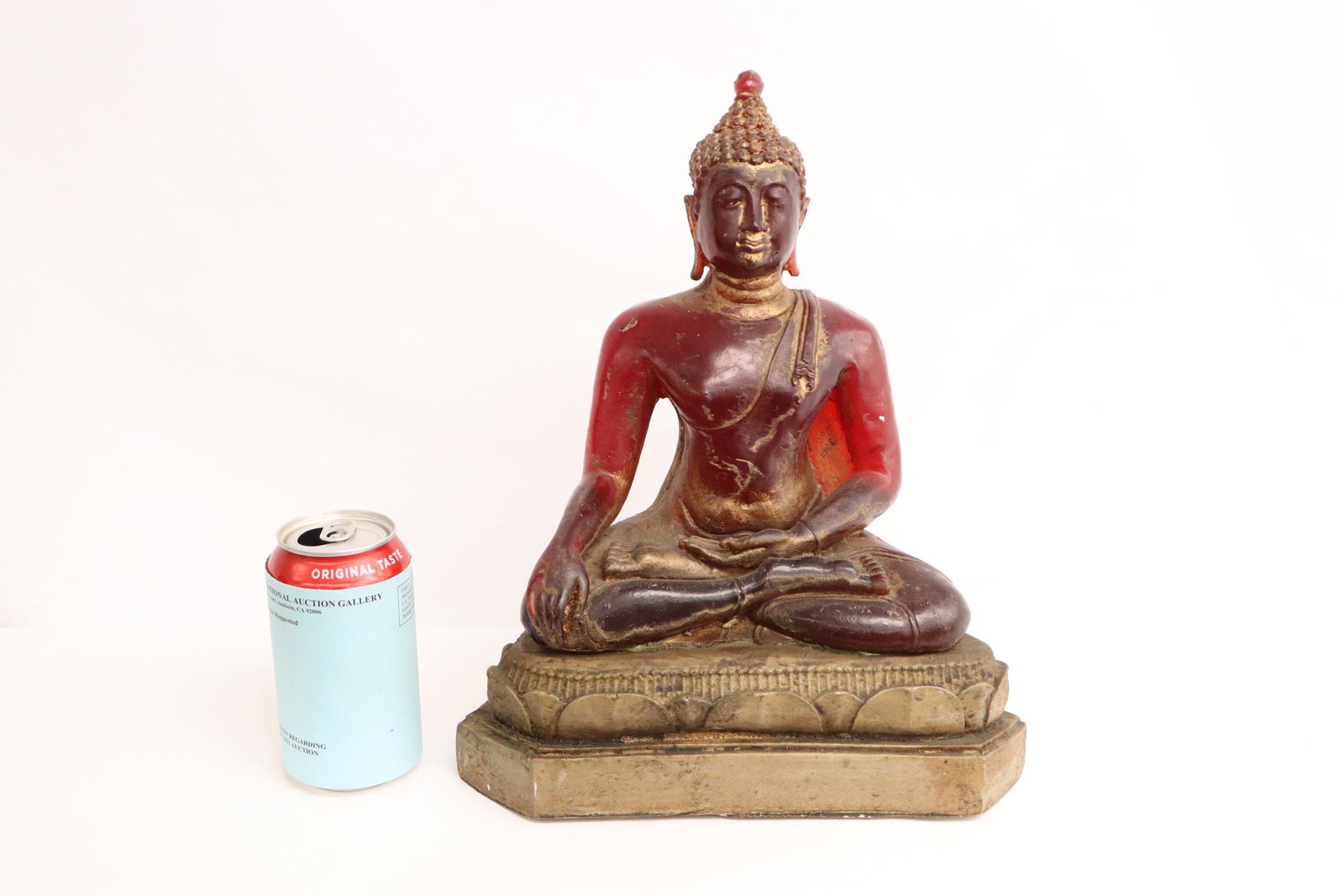 A Lucite sculpture of deity: A Lucite sculpture of deity, 12.75"H