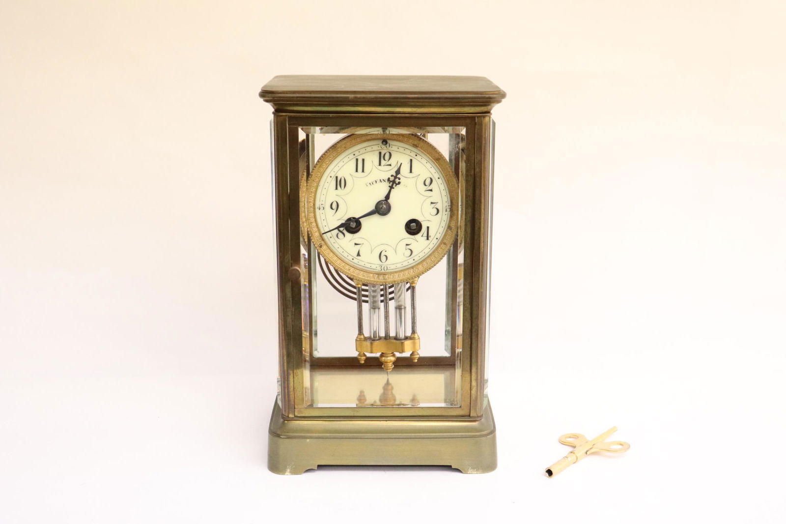 Antique keywind table clock by Tiffany & co (1 of 6)