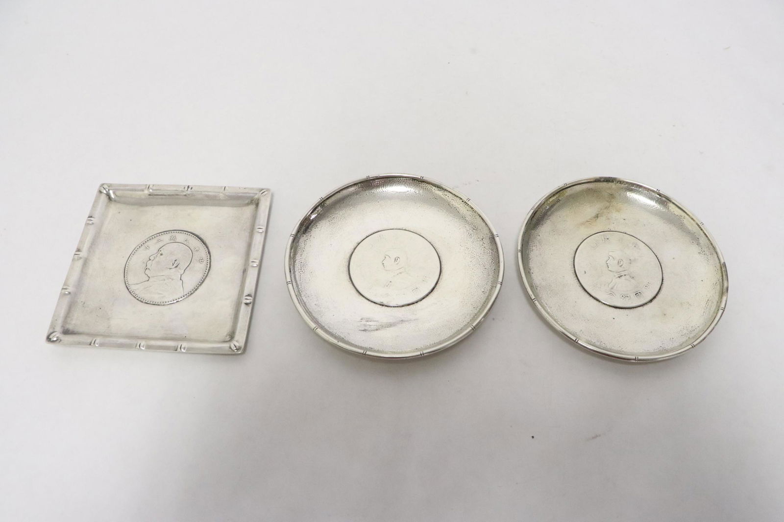 A sterling plate, & 2 round plates (1 of 14)