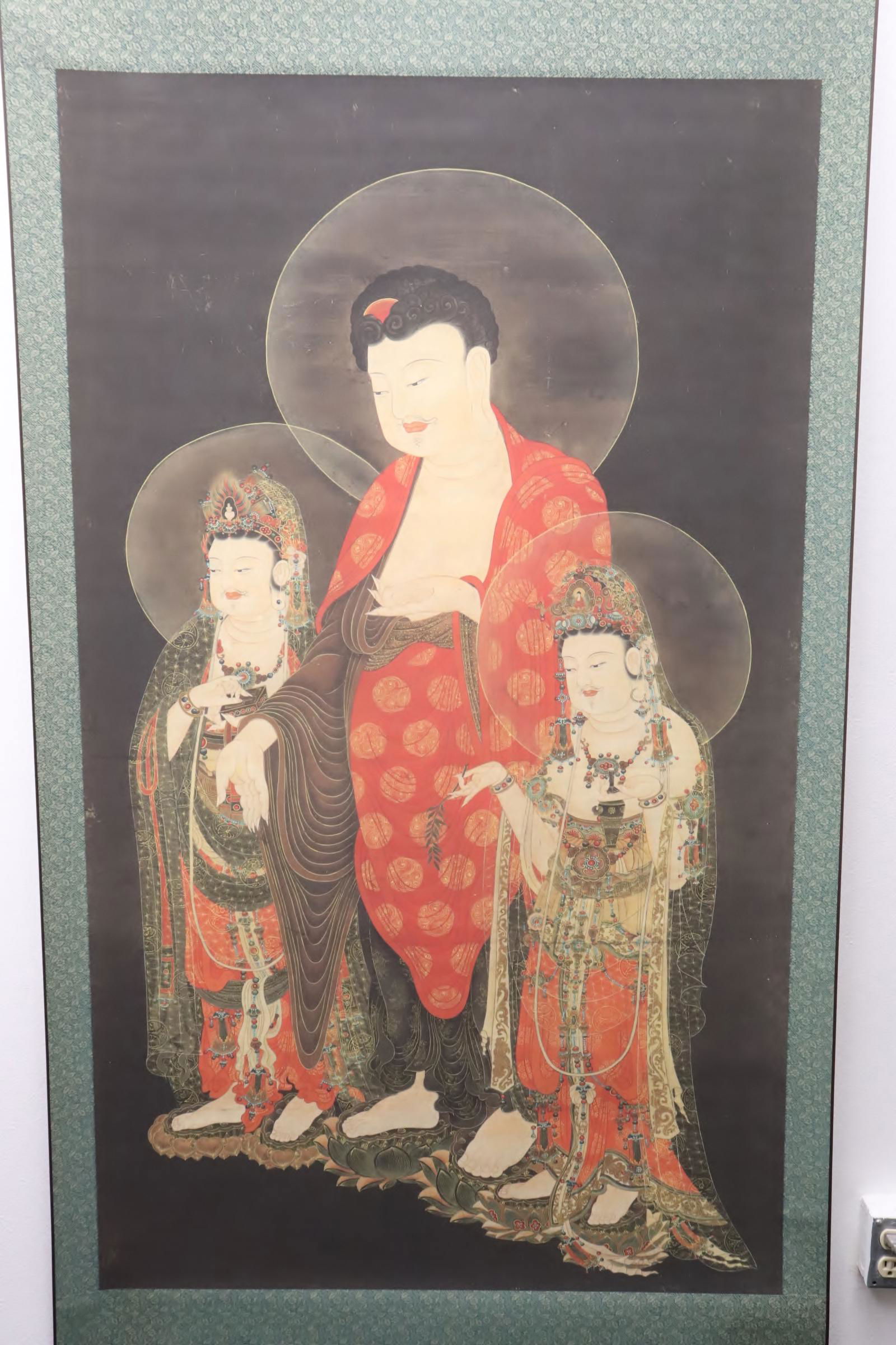 Chinese religious print scroll (1 of 9)