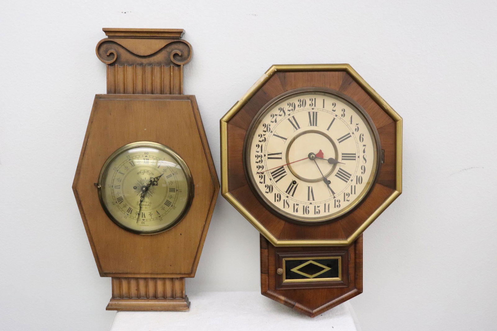 2 key wind wall clocks (1 of 10)