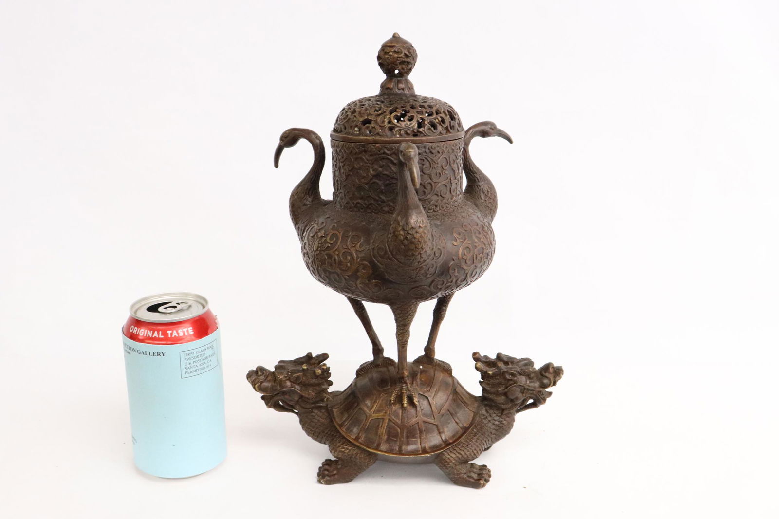 Interesting bronze censer (1 of 10)