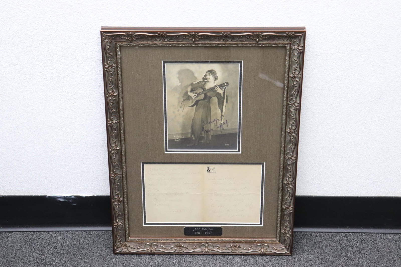 framed double sided photo of Mary Pickford, signed (1 of 10)
