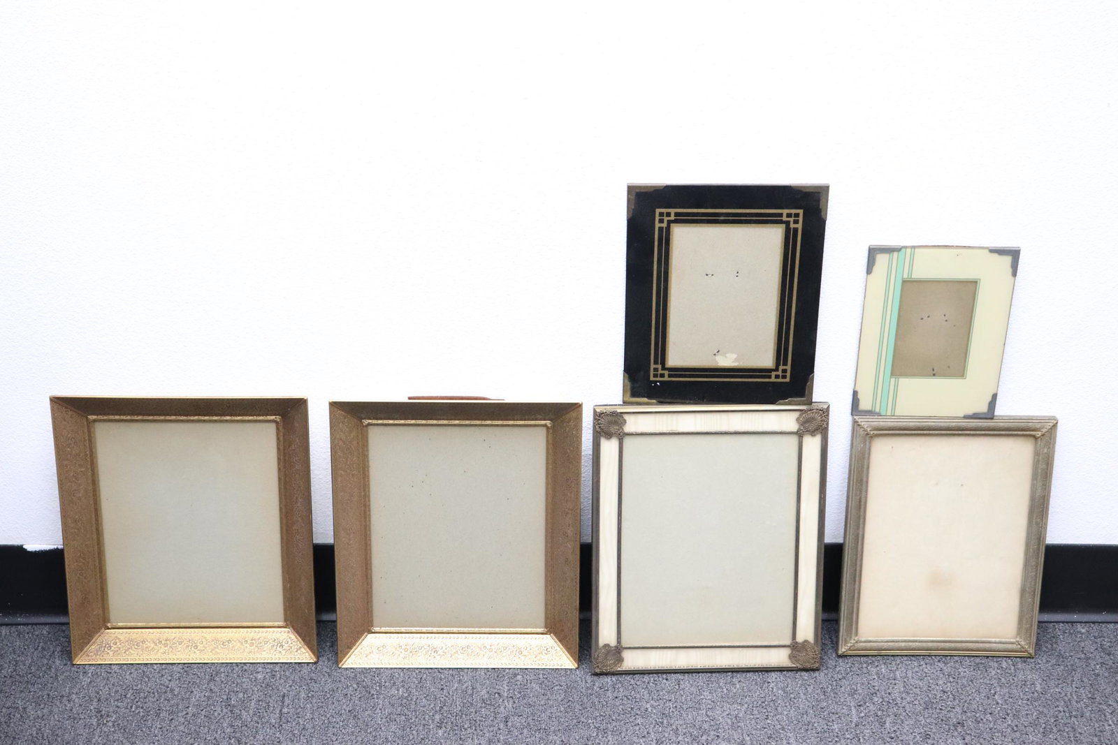 6 art deco picture/ photo frames: 6 art deco picture/ photo frames, 8"x6" - 13"x10.6"