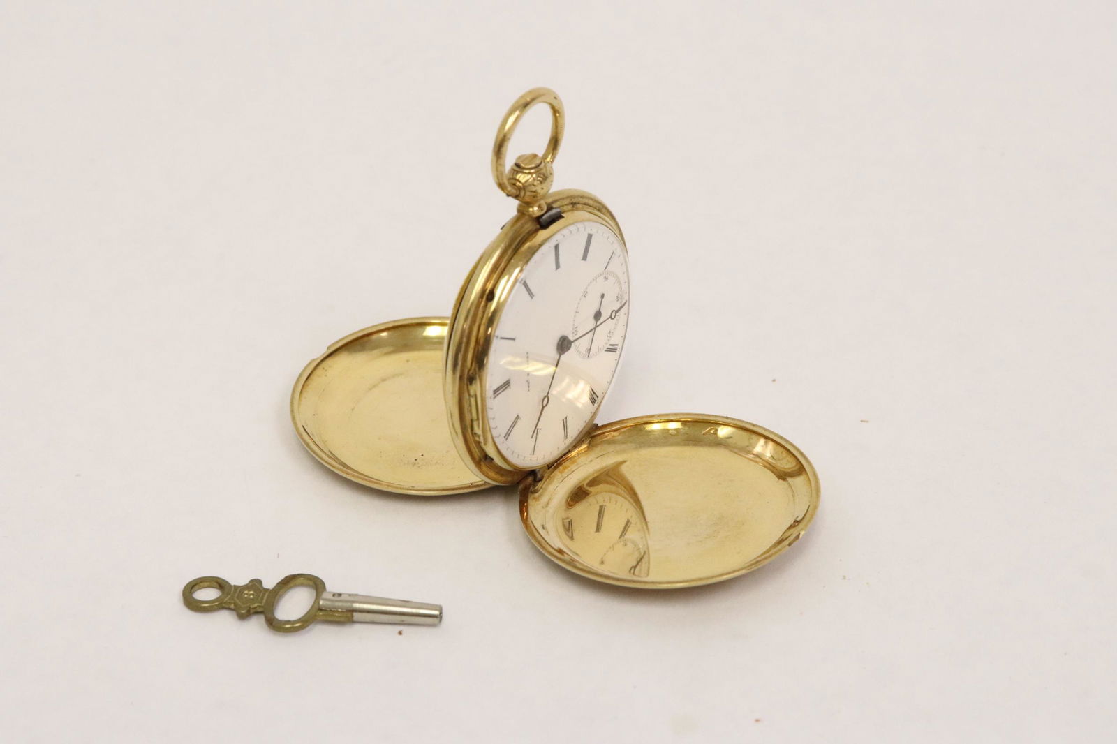 18K keywind pocket watch by Charles E. Jacot (1 of 9)