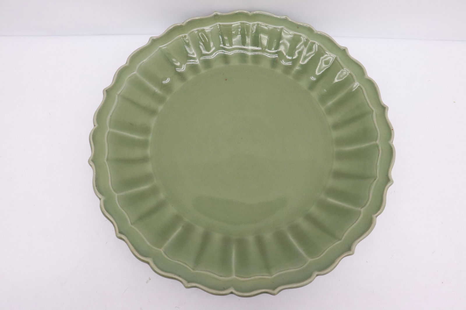 A massive Chinese celadon platter (1 of 9)