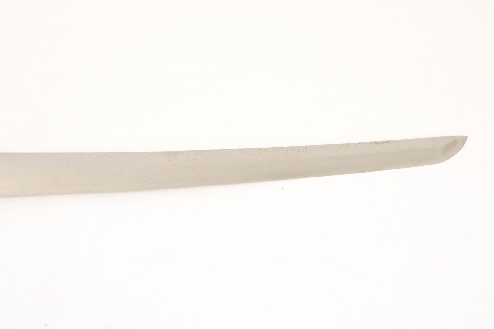 Japanese antique samurai sword, signed, w/ stand - 4