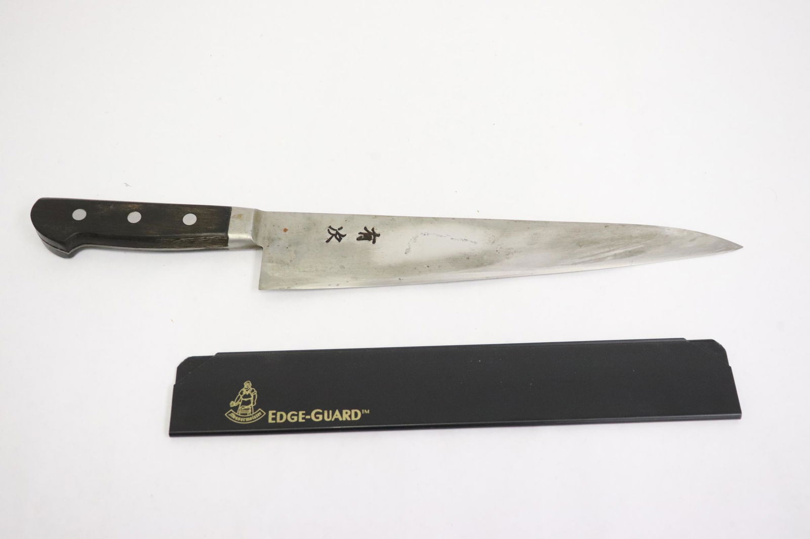 Japanese samurai sword style kitchen knife, signed (1 of 8)