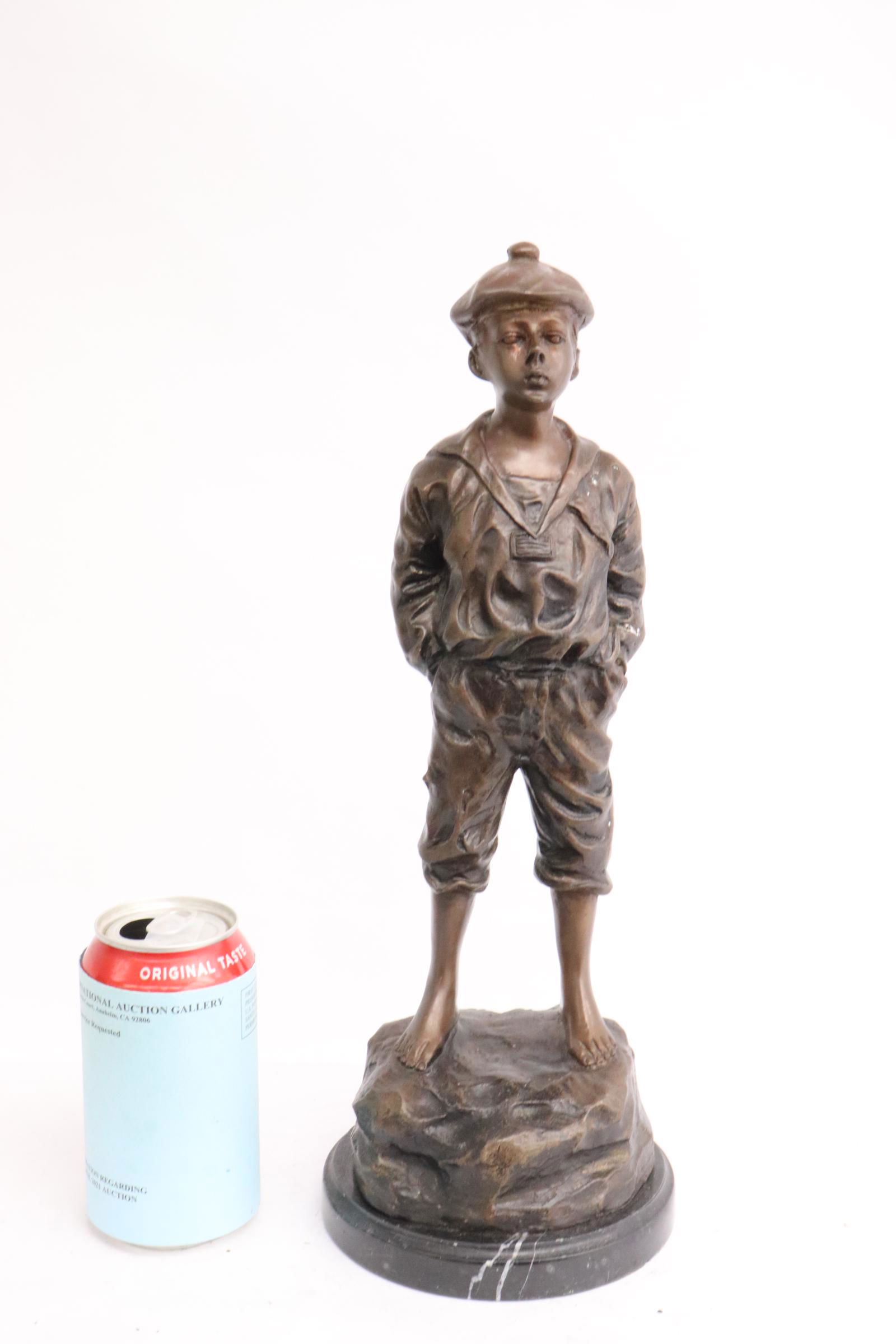 Bronze sculpture of boy (1 of 11)