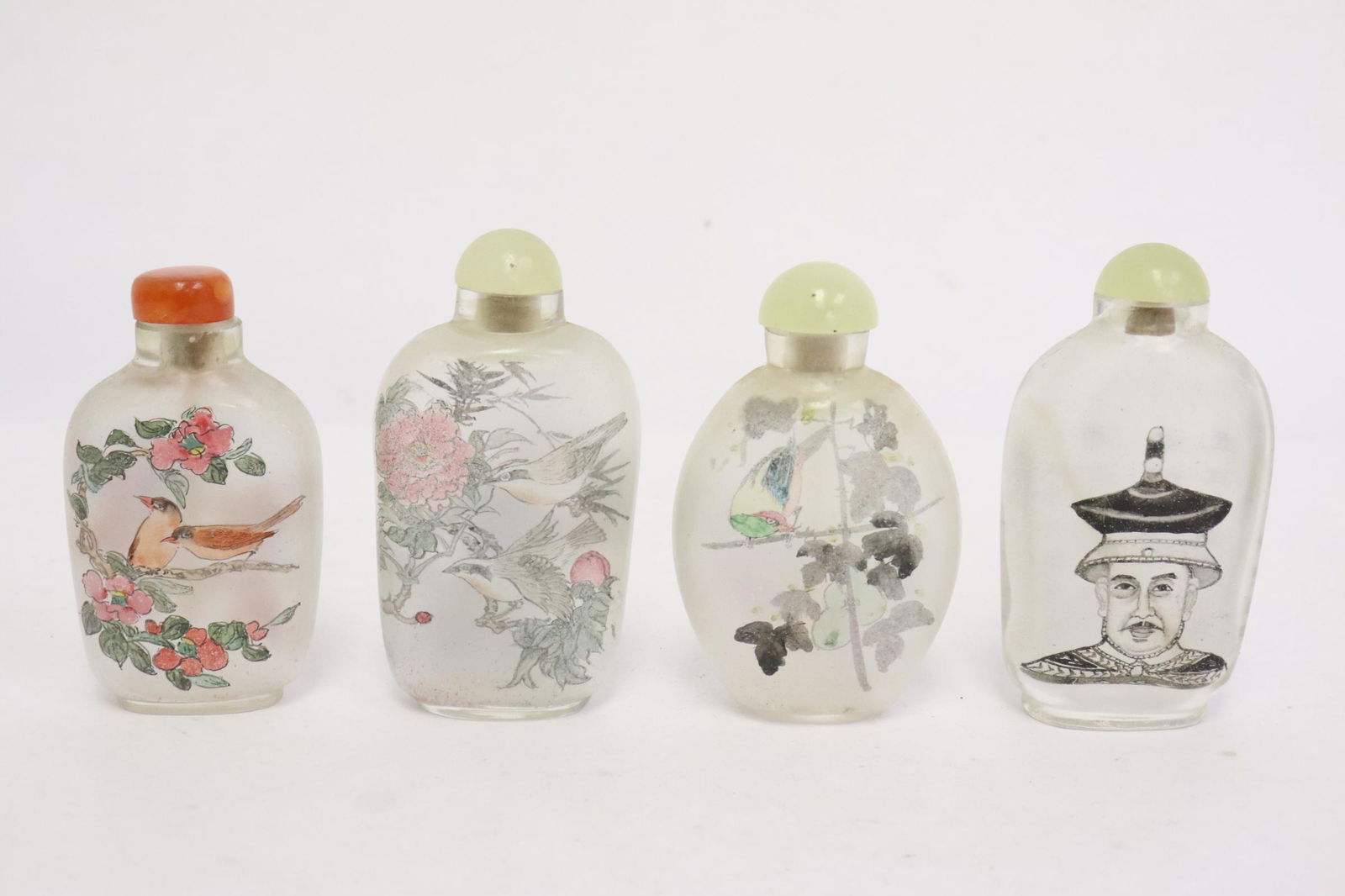 4 Chinese inside painted snuff bottles (1 of 10)