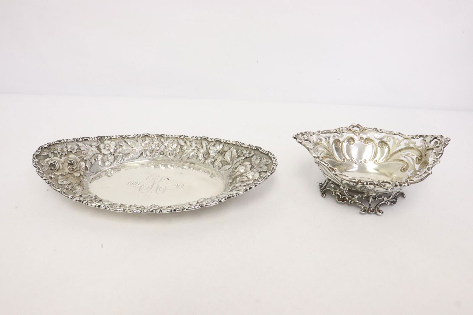 a sterling bowl, & sterling plate by Jenkins & Jenkins (1 of 13)