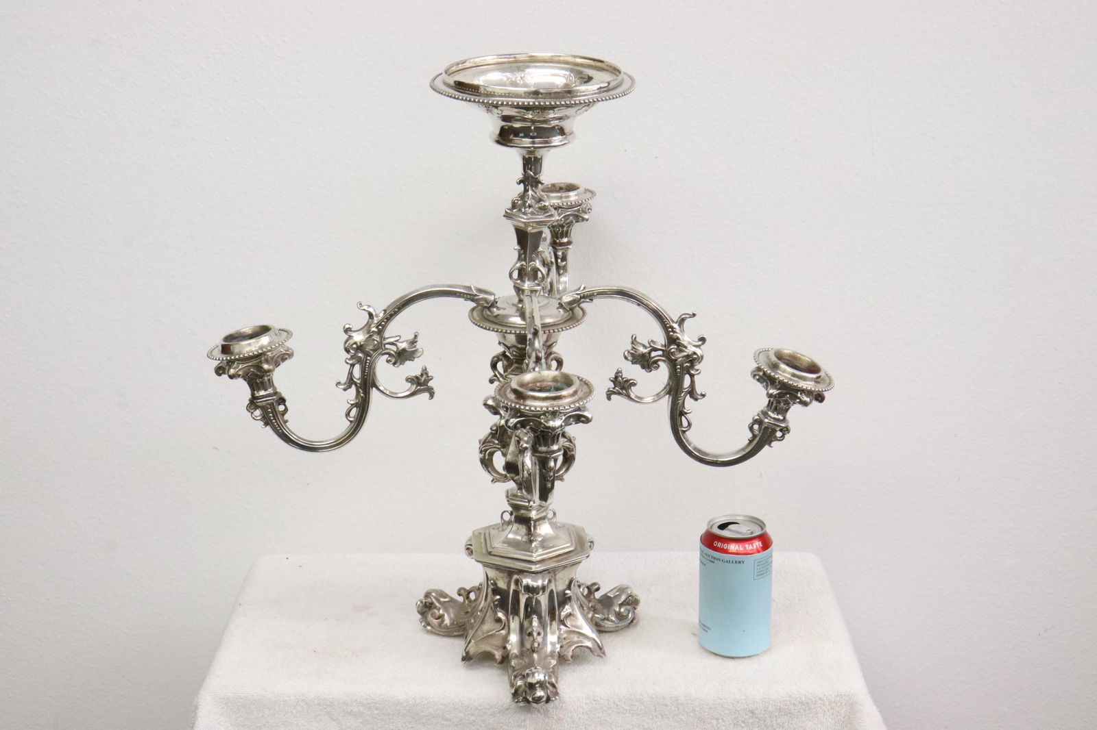 19th century European silverplate candelabra (1 of 10)