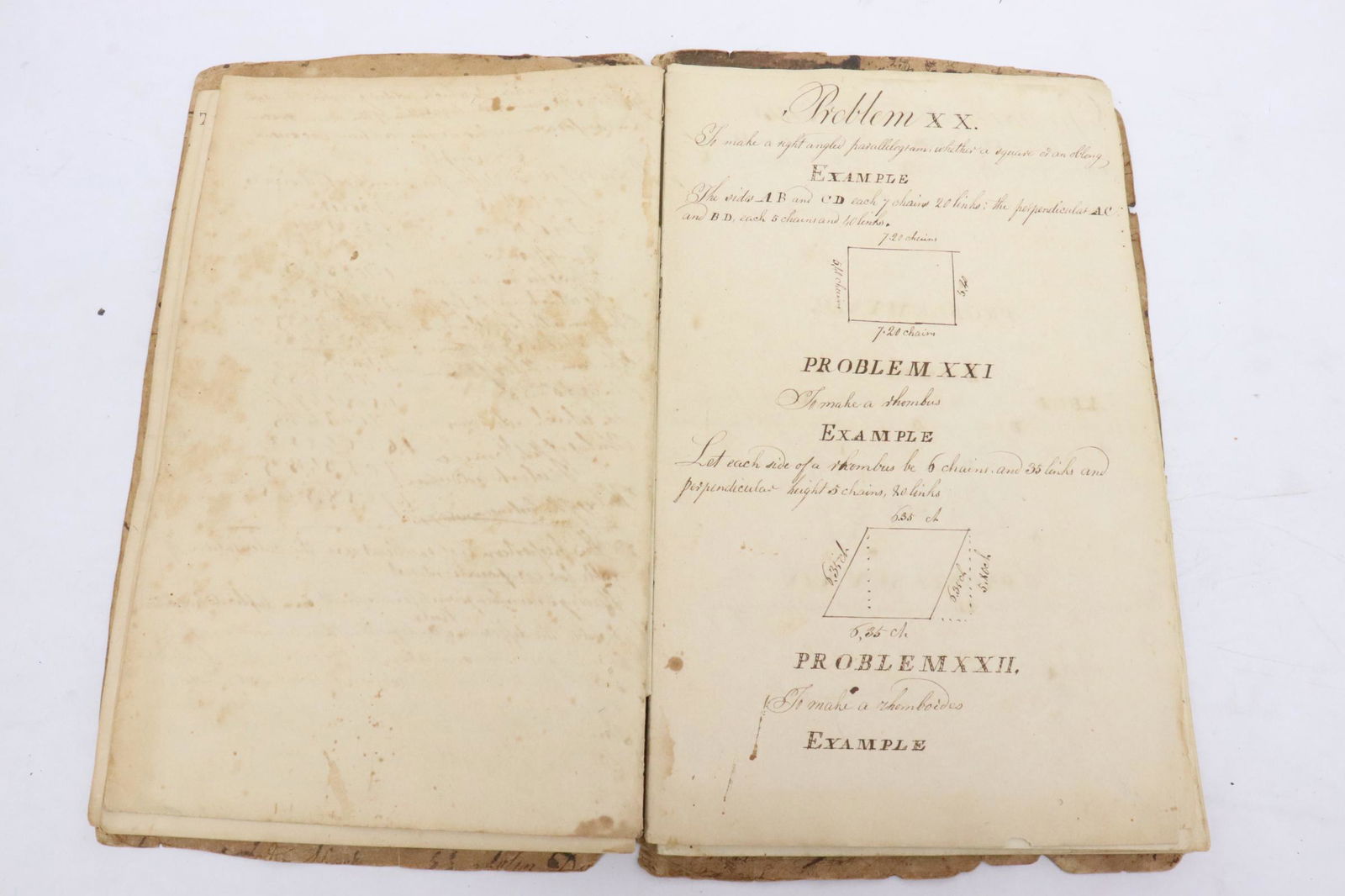 18th/19th c. handwritten mathematical manuscript (1 of 11)