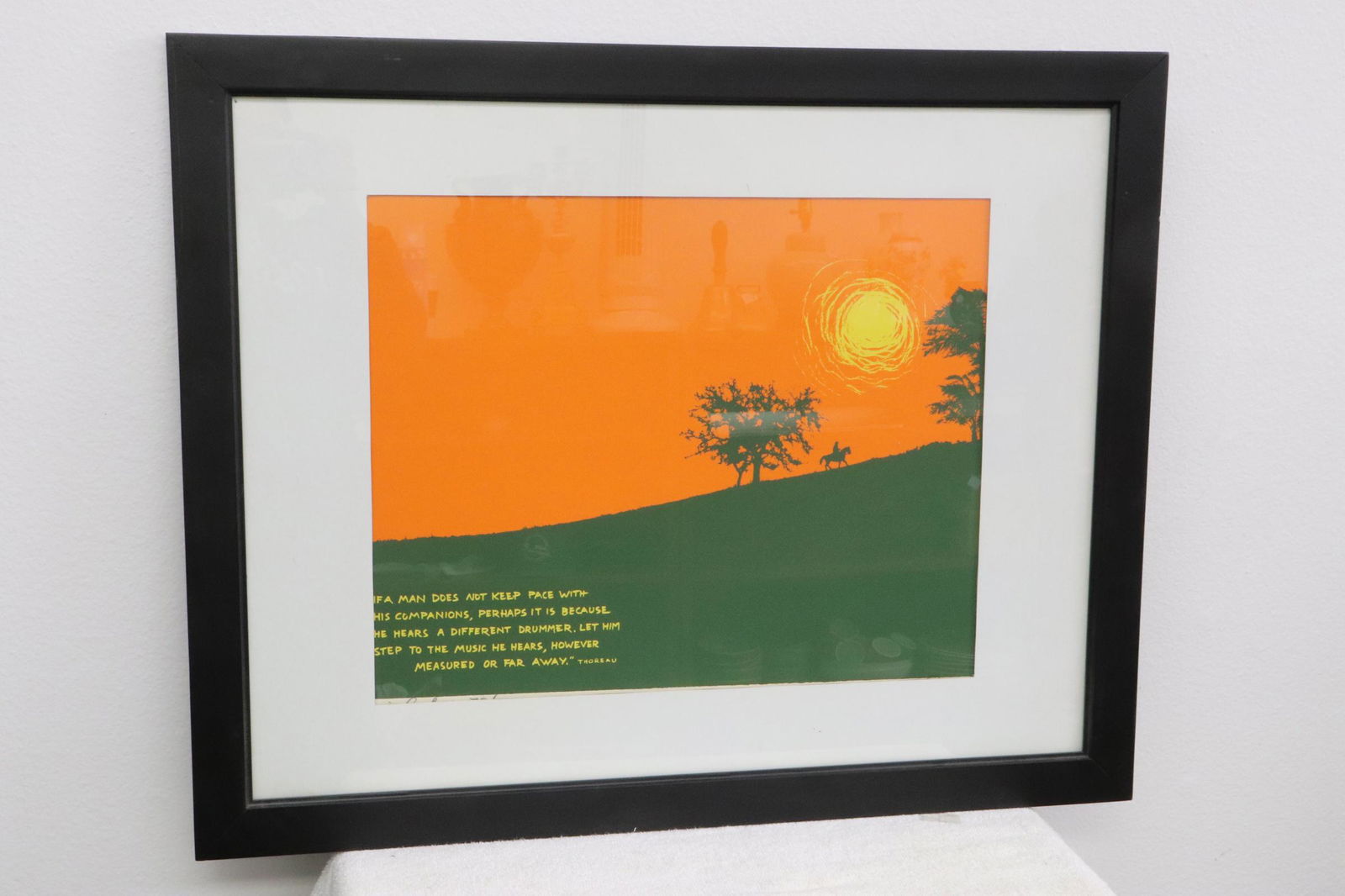 A framed Jack Lord Lithography, signed (1 of 10)