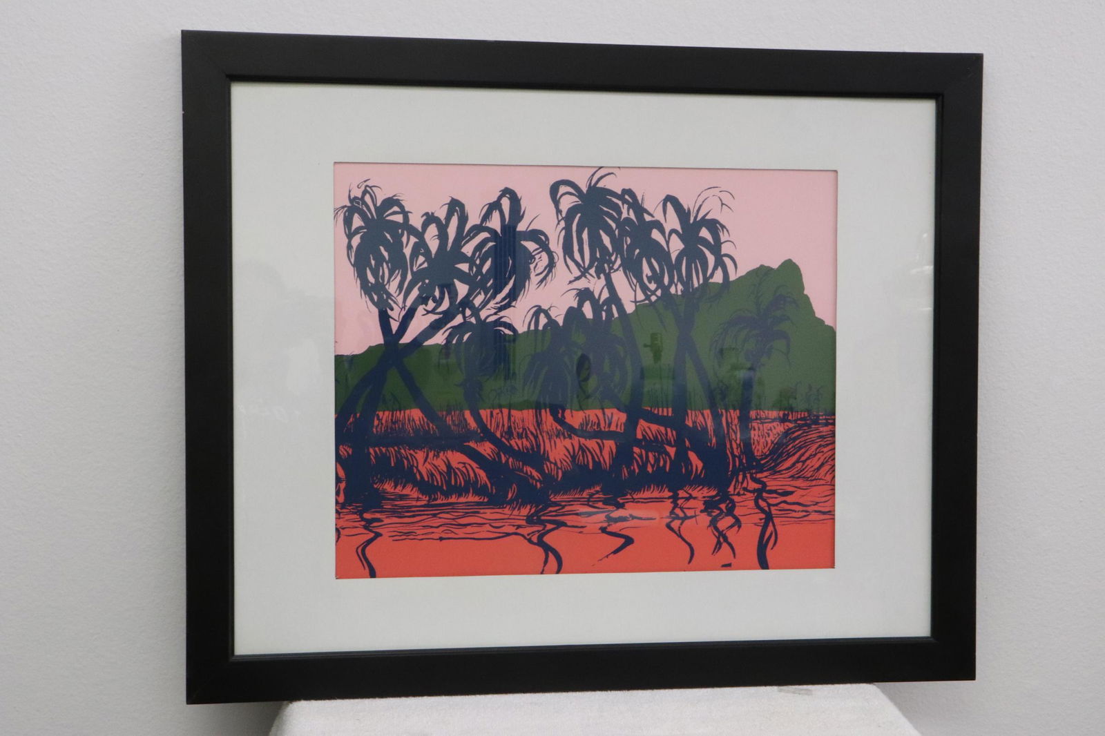 A framed Jack Lord lithography, signed (1 of 10)