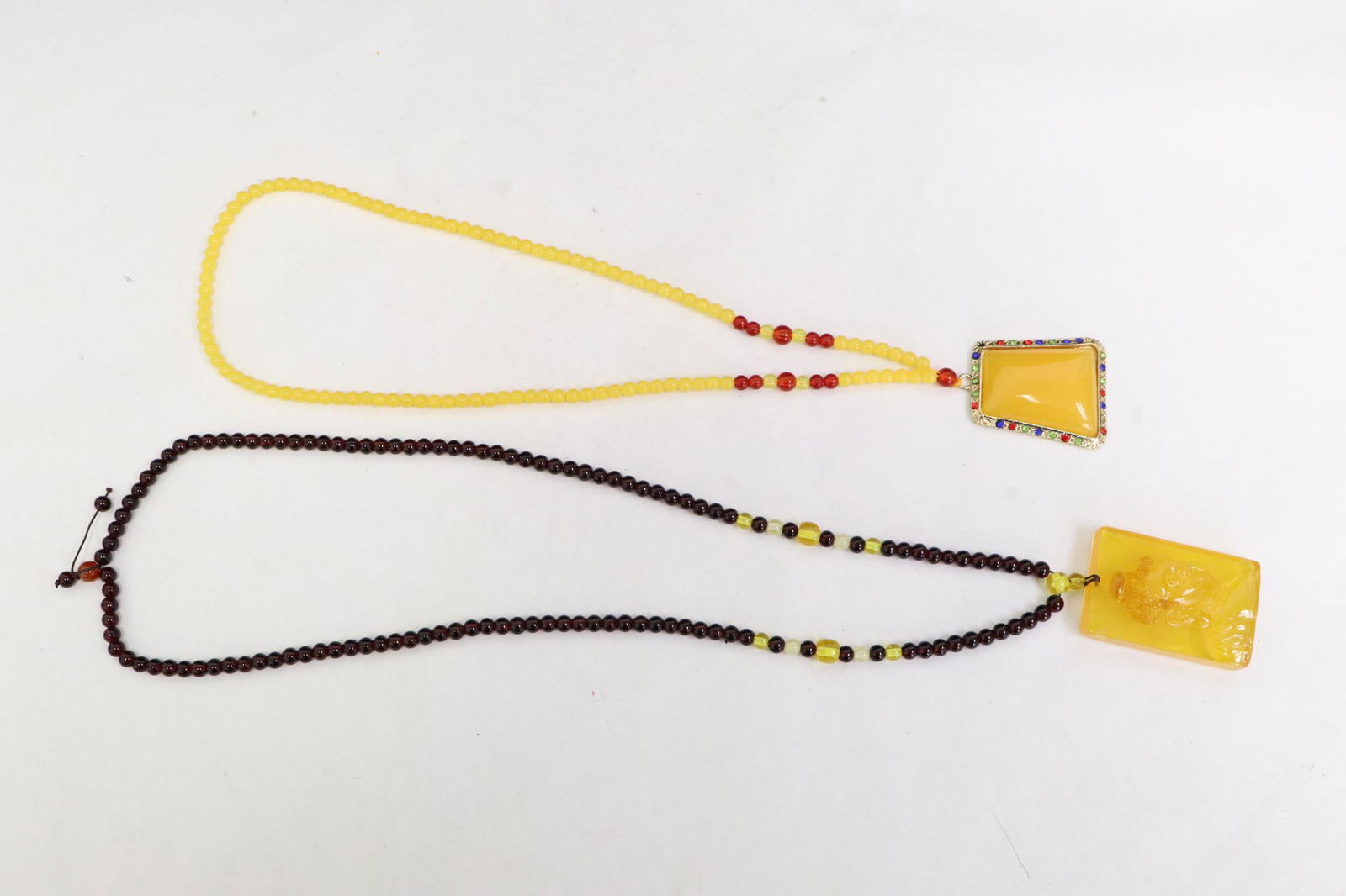 2 amber like panels with necklace (1 of 11)