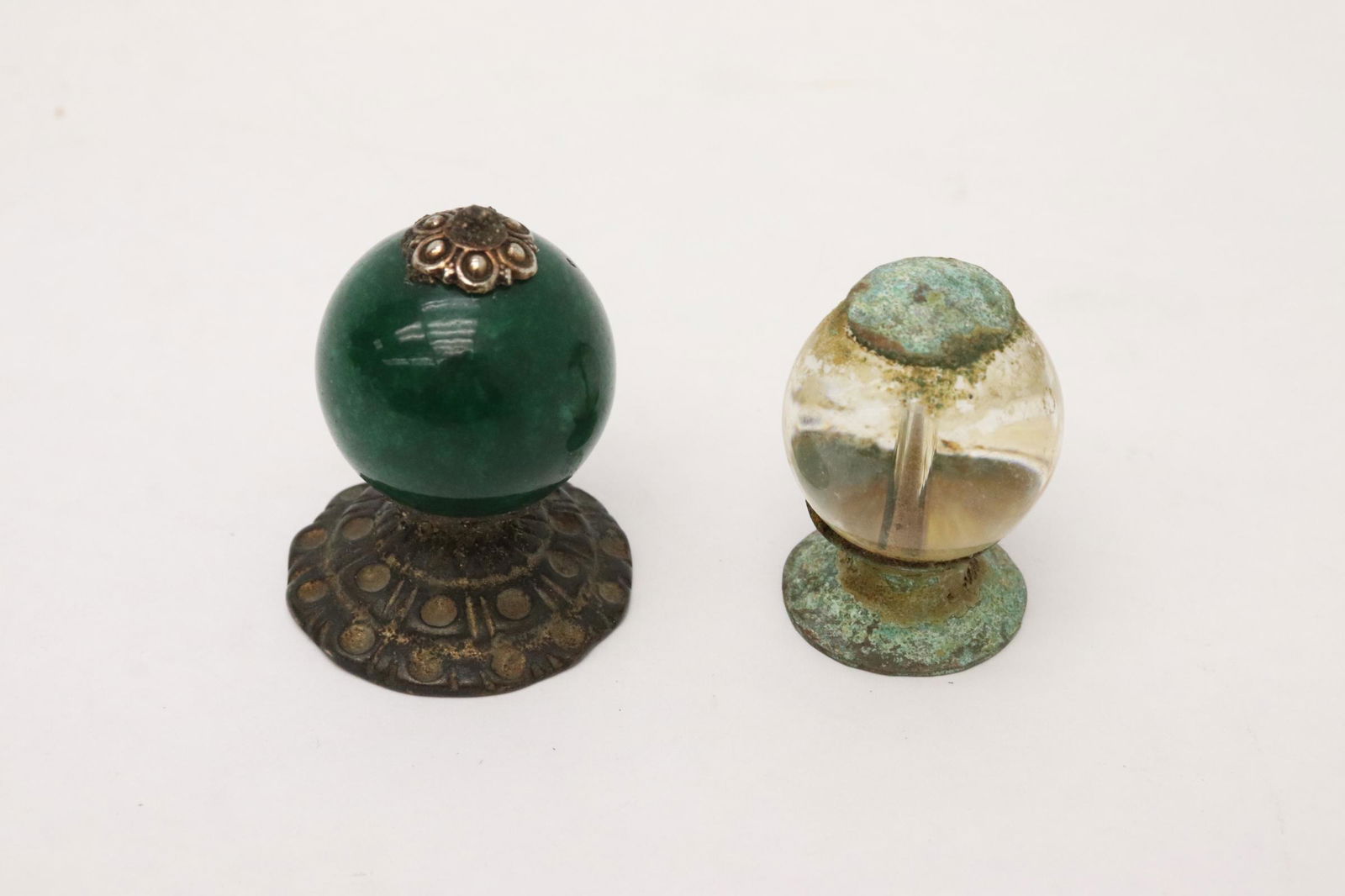 2 Chinese antique hat finials (1 of 10)