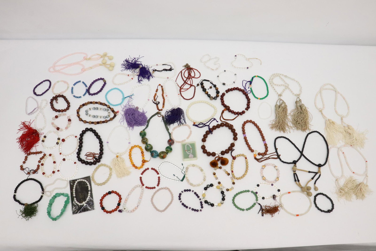 Large lot of bead necklaces and bracelets: Large lot of bead necklaces and bracelets