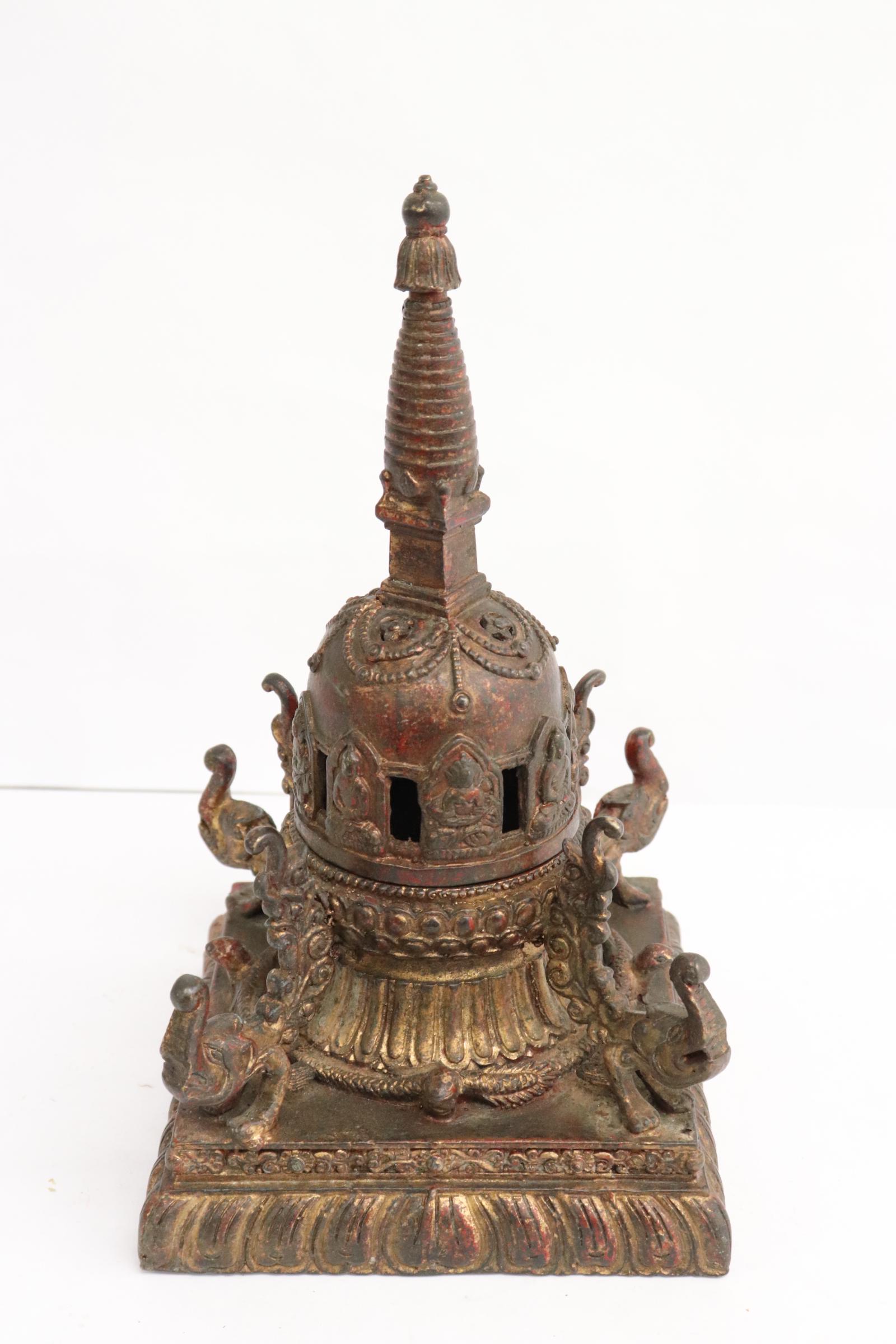 Chinese bronze tower (1 of 8)