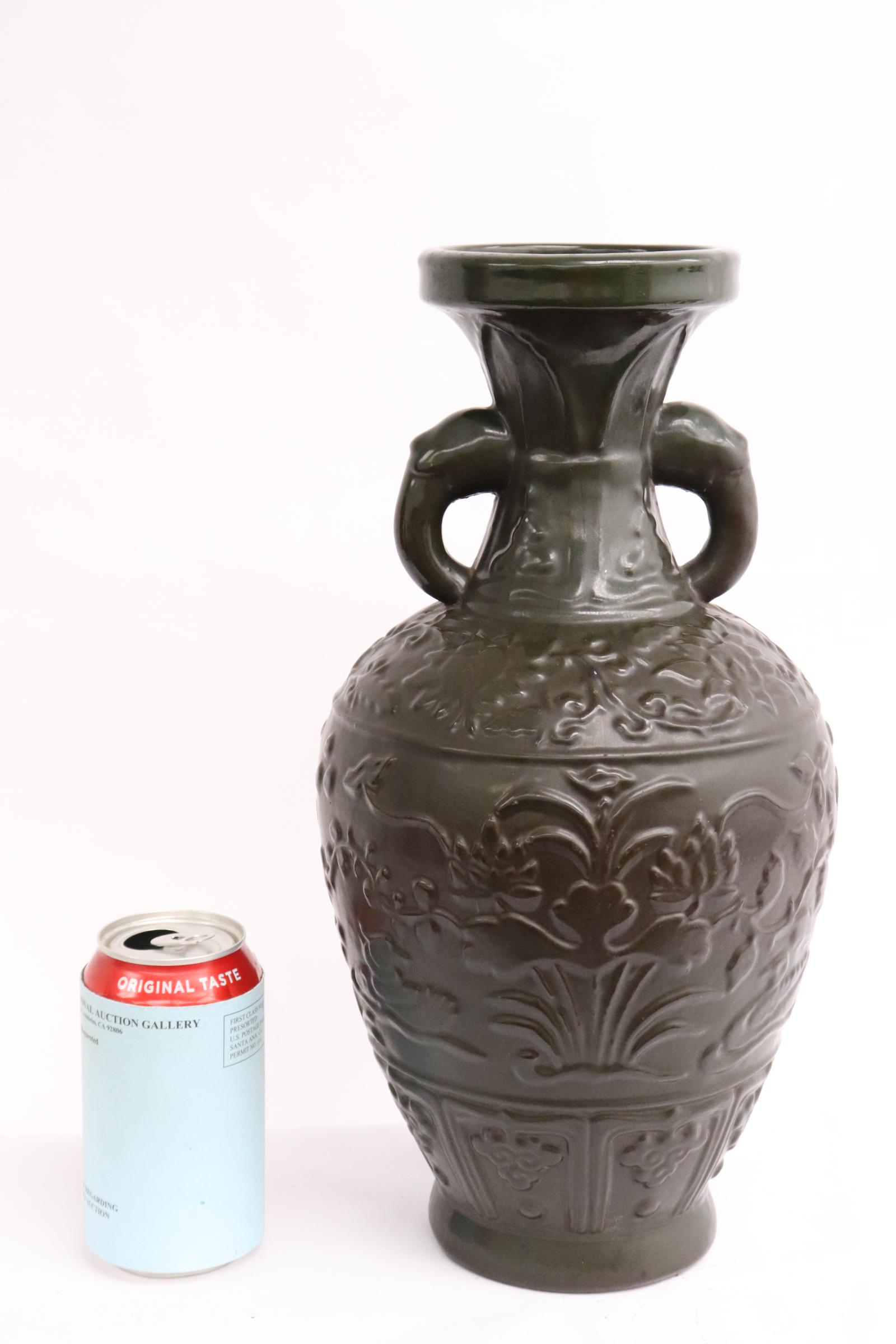 early 20th century Chinese brown glazed vase (1 of 11)