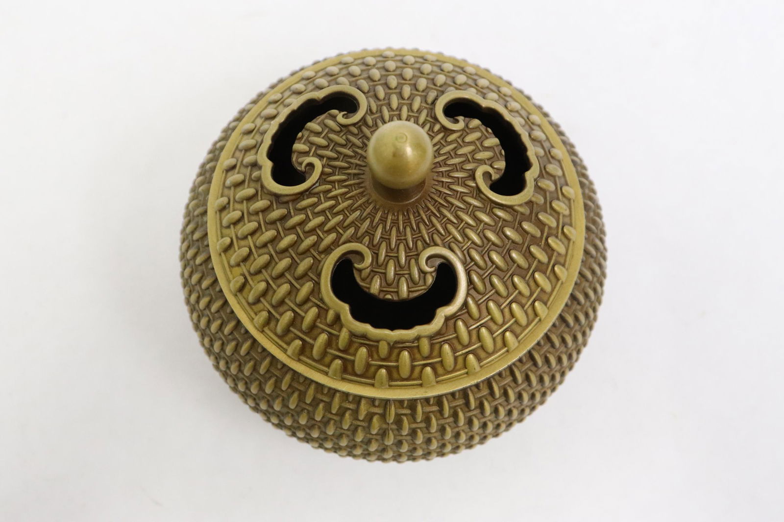 Interesting Chinese bronze covered censer (1 of 9)