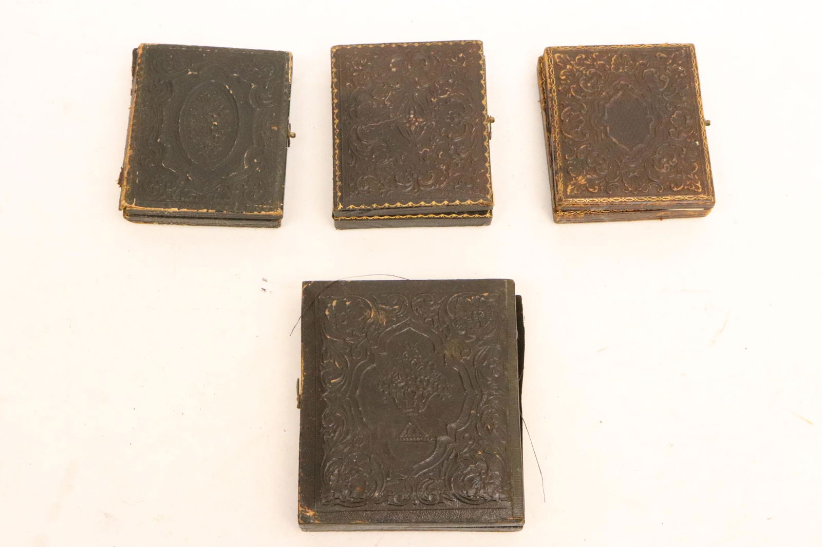 4 tin type photos with cases (1 of 12)