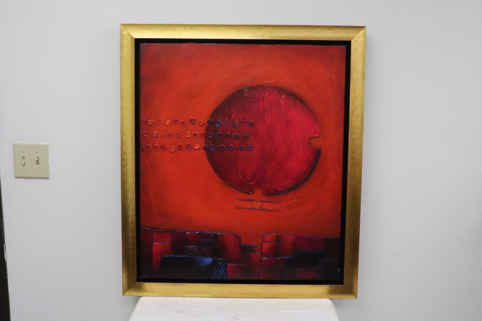 Abstract oil on canvas signed Szyszlo (1 of 12)