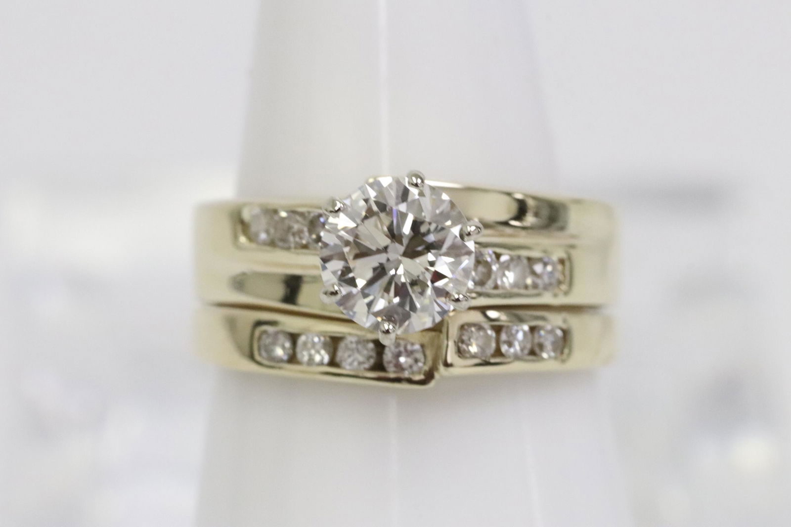 14K Y/G J/VVS2 diamond ring with GIA report (1 of 11)